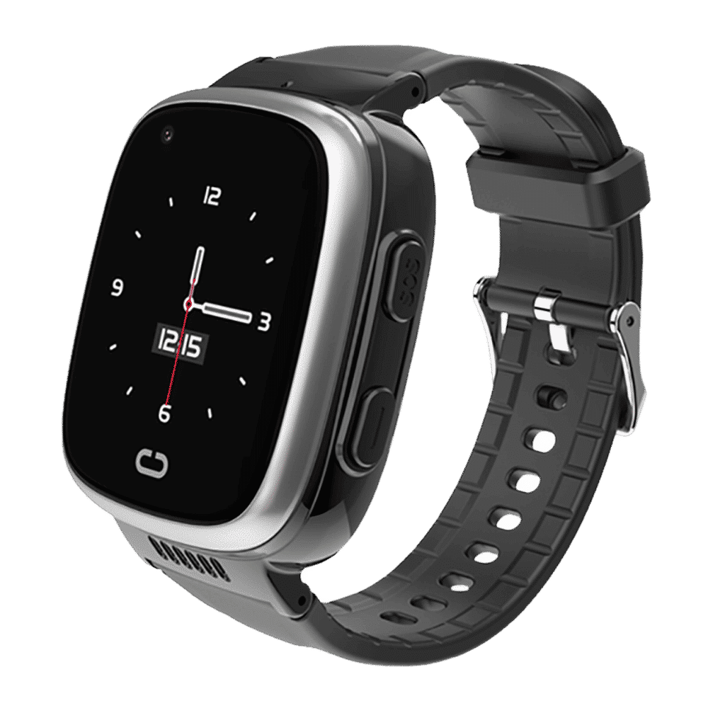 WATCHOUT Senior Pro Smartwatch with GPS (35mm Display, IP54 Splash Resistant, Black Strap)_3