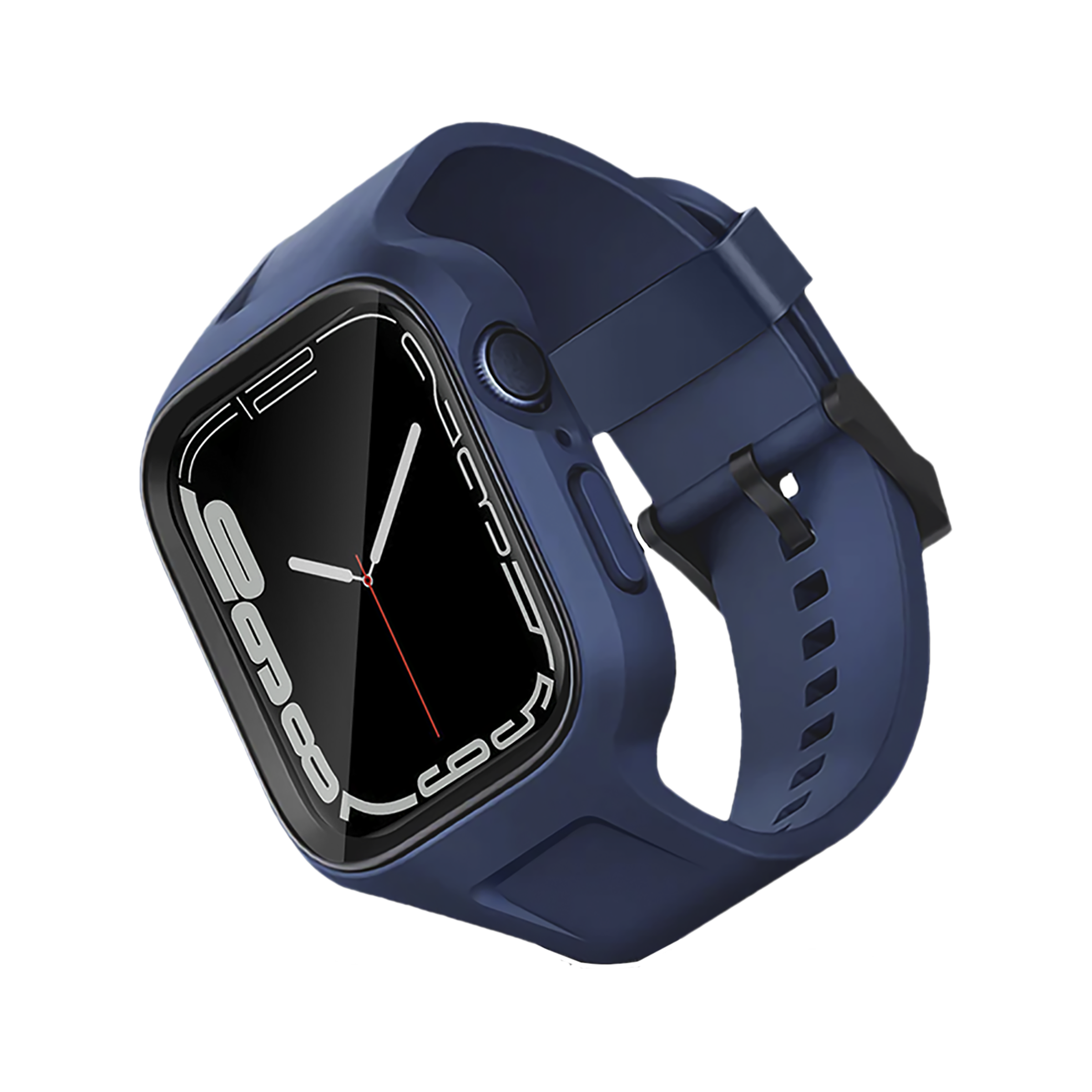 GRIPP Helio Silicone Strap for Apple Watch Series SE, 4, 5, 6, 7, 8 & 9 (44mm / 45mm) (Ventilation Holes Design, Blue)_5