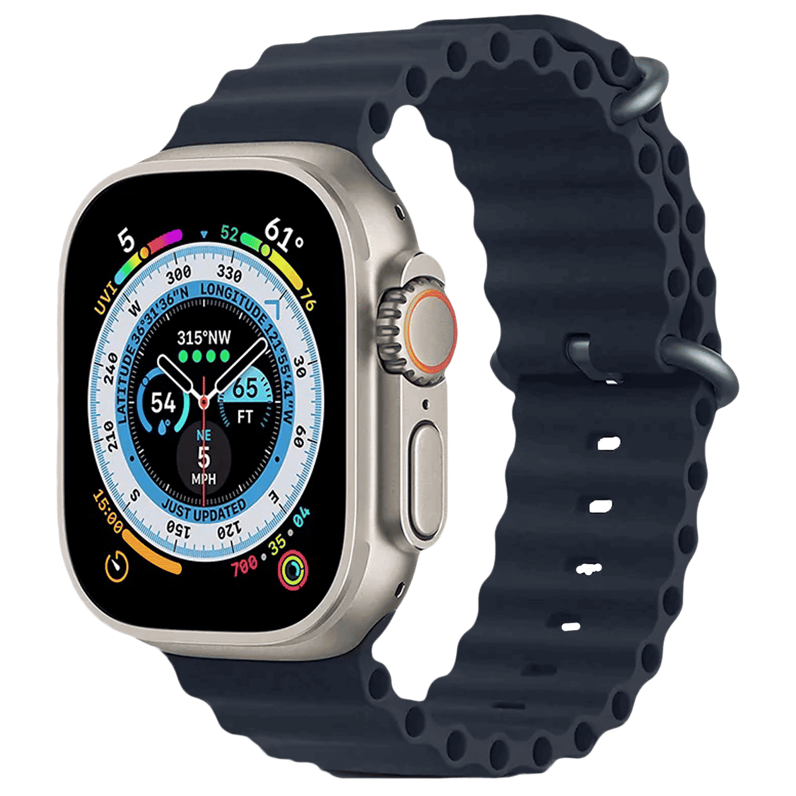 GRIPP Solo Silicon & Titanium Strap for Apple Watch Ultra 2, Ultra, Watch Series SE, 4, 5, 6, 7, 8, 9 & 10 (44mm / 45mm / 46mm / 49mm) (Water Resistant, Grey) GRIPP Solo Silicon & Titanium Strap for Apple Watch Ultra 2, Ultra, Watch Series SE, 4, 5, 6, 7, 8, 9 & 10 (44mm / 45mm / 46mm / 49mm) (Water Resistant, Grey)_3