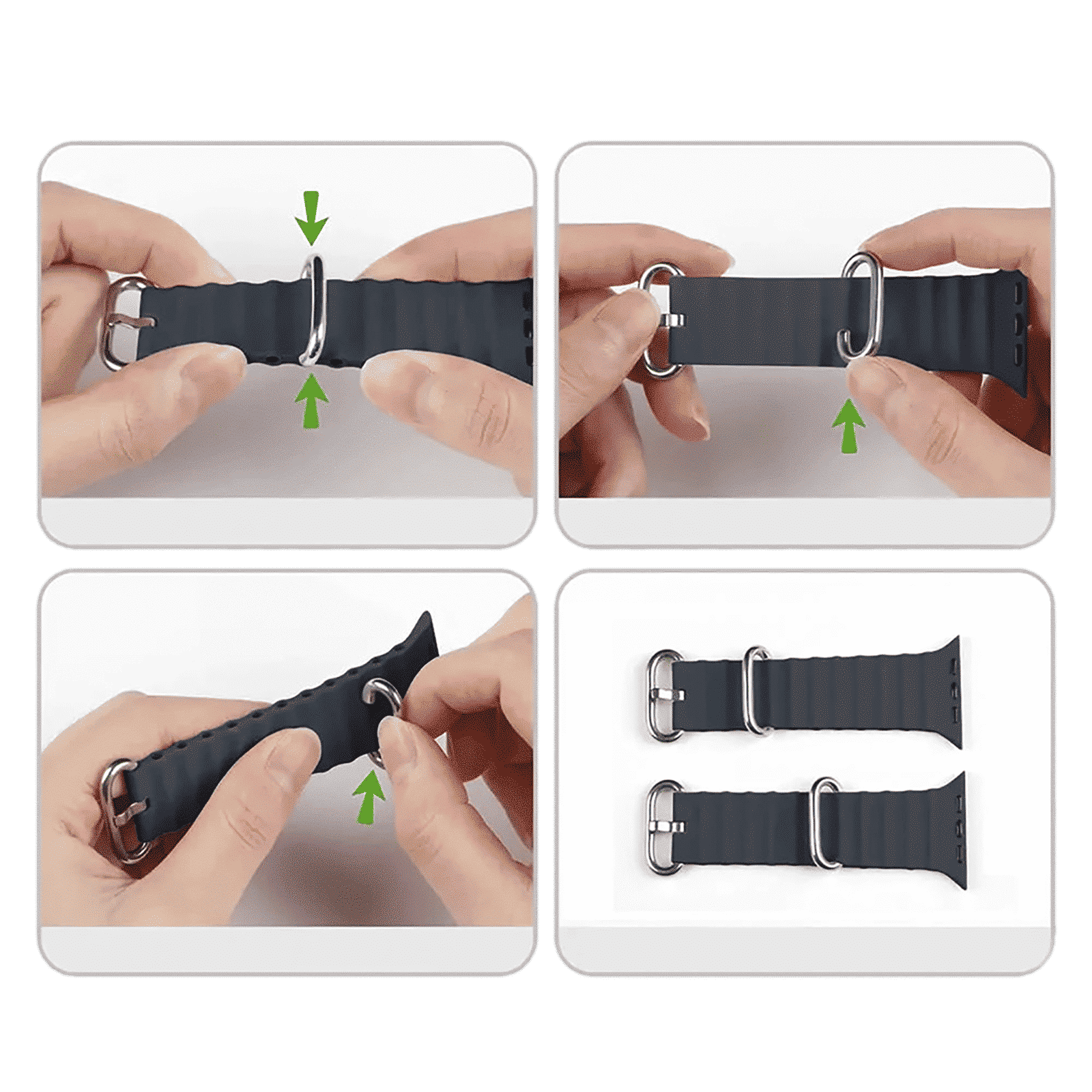 GRIPP Solo Silicon & Titanium Strap for Apple Watch Ultra 2, Ultra, Watch Series SE, 4, 5, 6, 7, 8, 9 & 10 (44mm / 45mm / 46mm / 49mm) (Water Resistant, Grey) GRIPP Solo Silicon & Titanium Strap for Apple Watch Ultra 2, Ultra, Watch Series SE, 4, 5, 6, 7, 8, 9 & 10 (44mm / 45mm / 46mm / 49mm) (Water Resistant, Grey)_7