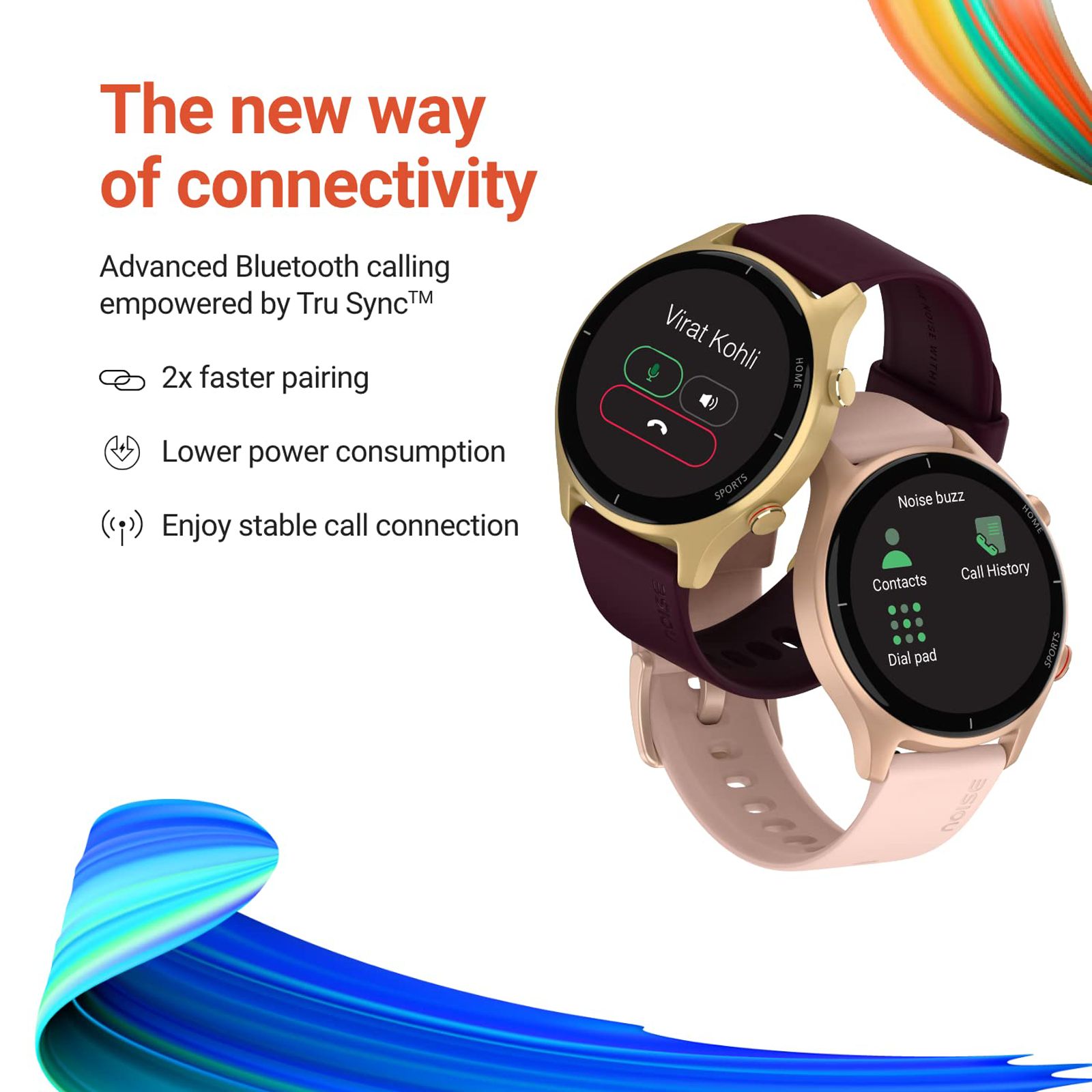 noise NoiseFit Twist Smartwatch with Bluetooth Calling (35mm TFT Display, IP68 Water Resistant, Silver Grey Strap)_7