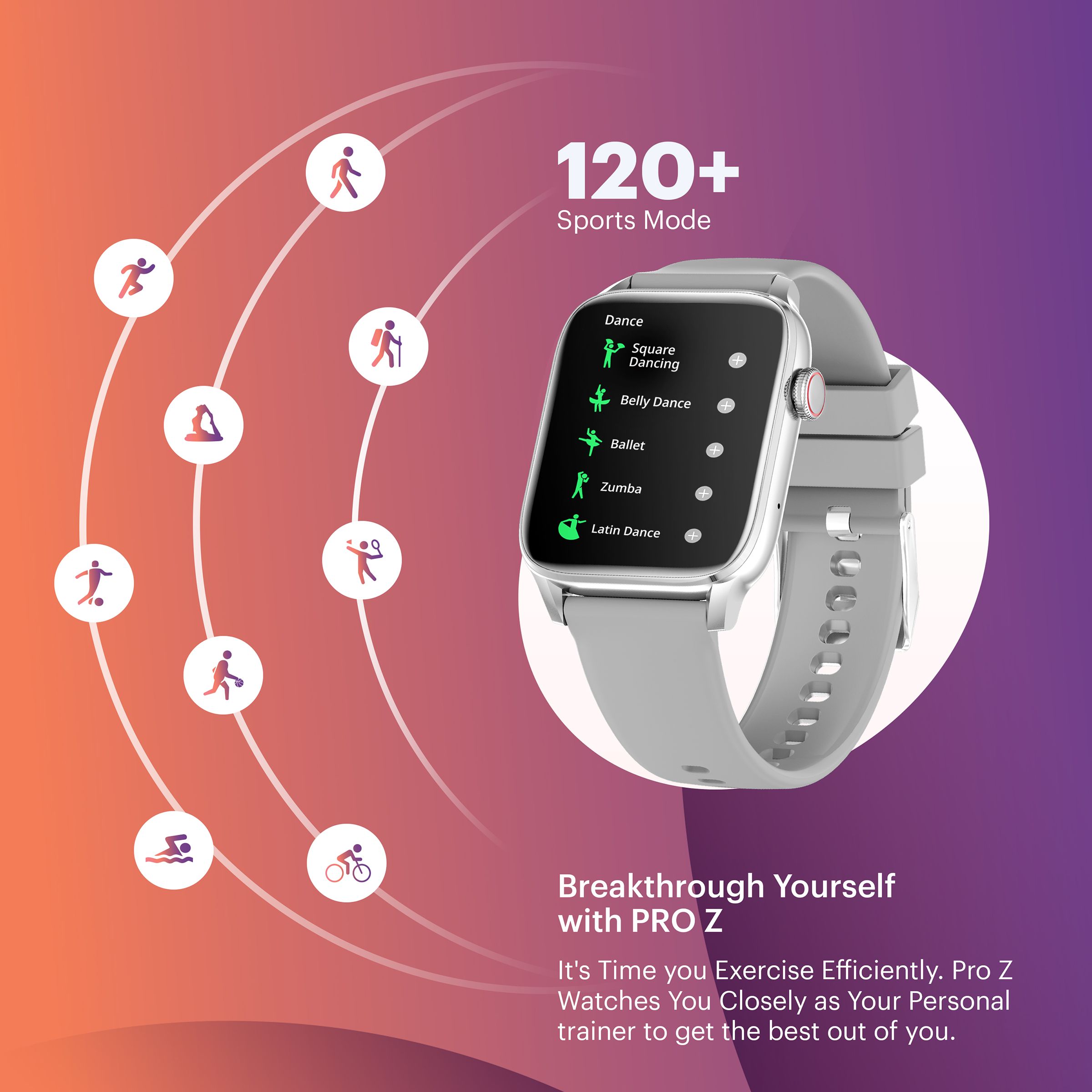 in base Urban Pro Z Smartwatch with Bluetooth Calling (46.9mm HD Display, IP67 Water Resistant, Grey Strap)_7