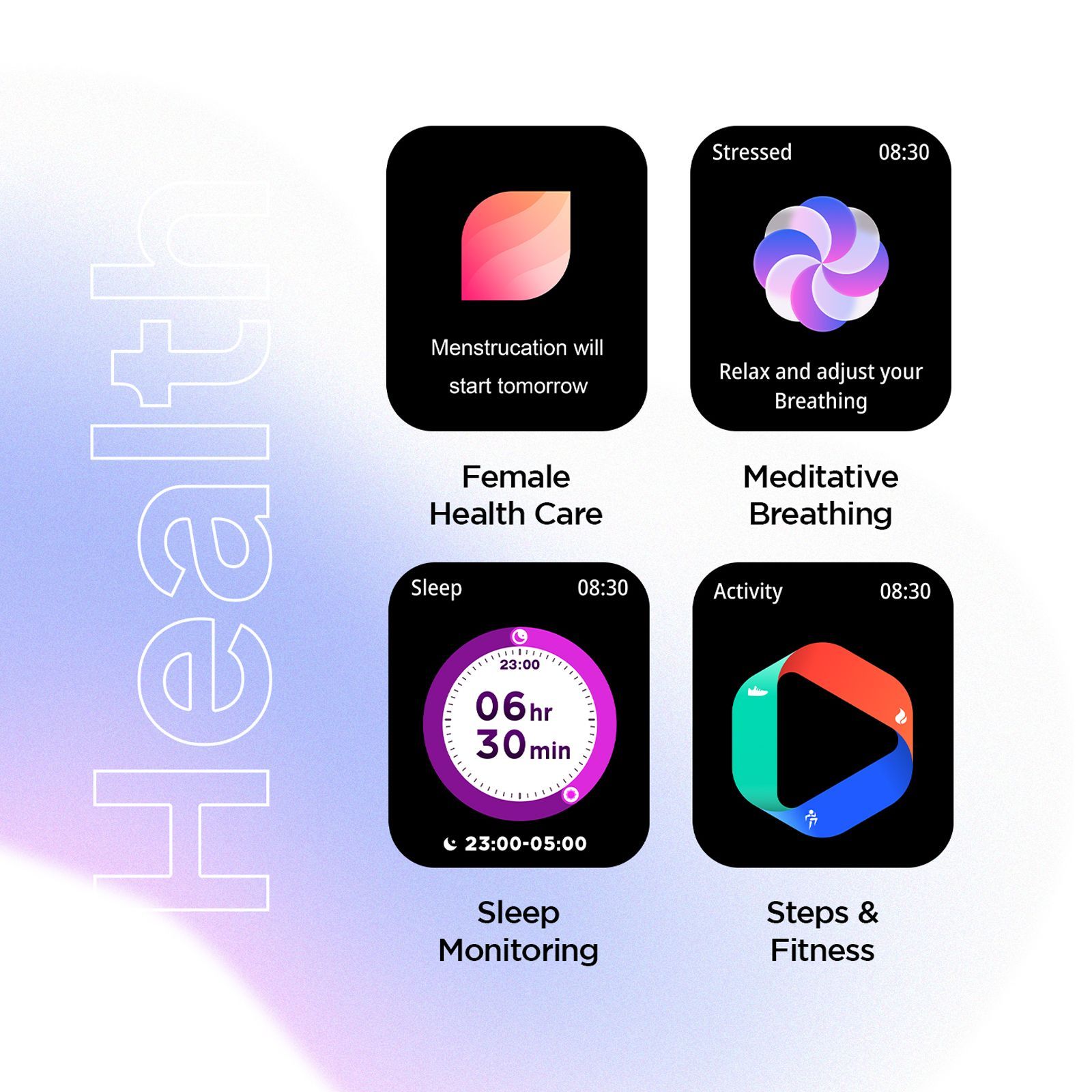 FIRE-BOLTT Tide Plus BSW120 Smartwatch with Bluetooth Calling (46.5mm Curved Display, IP67 Water Resistant, Black Strap)_4