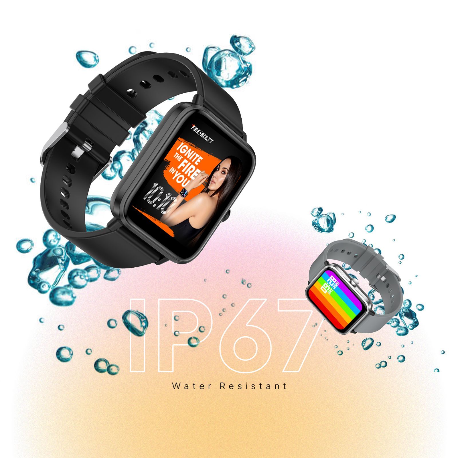 FIRE-BOLTT Tide Plus BSW120 Smartwatch with Bluetooth Calling (46.5mm Curved Display, IP67 Water Resistant, Black Strap)_5