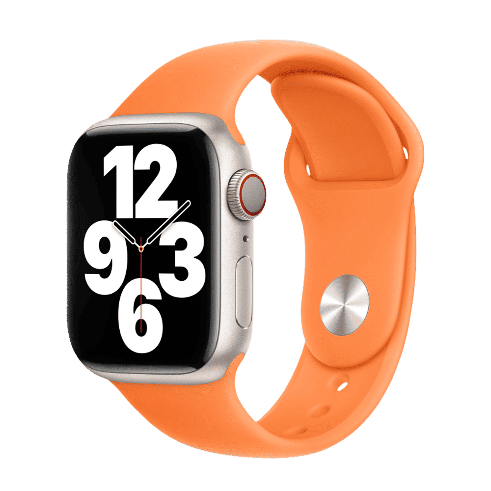 Apple Fluoroelastomer Strap for Apple Watch Series 3 (38mm / 40mm) (Durable & Strong, Bright Orange)_2