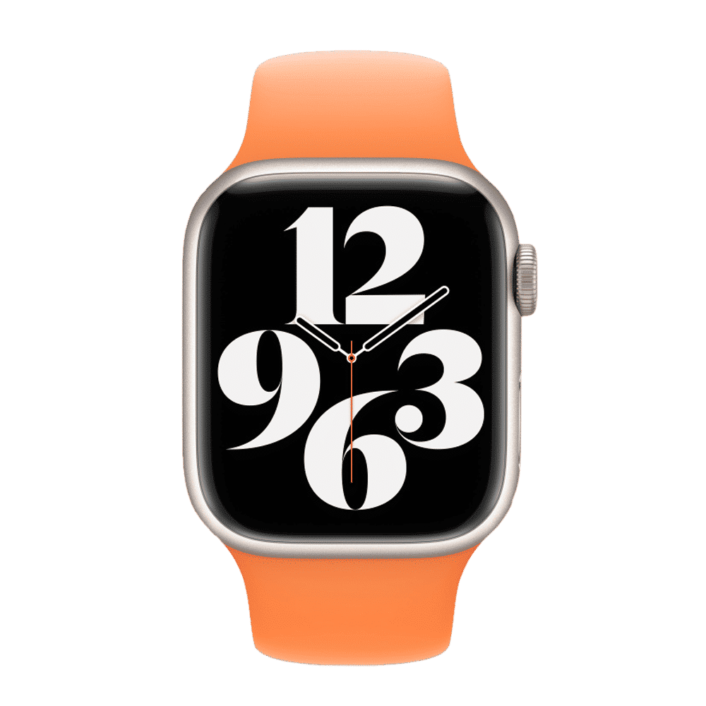 Apple Fluoroelastomer Strap for Apple Watch Series 3 (38mm / 40mm) (Durable & Strong, Bright Orange)_1