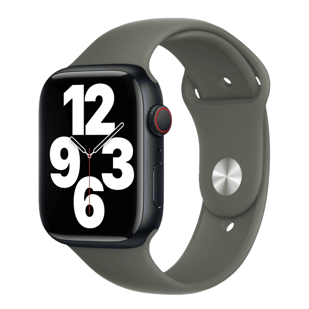 Apple Fluoroelastomer Sport Band for Apple (42mm / 44mm / 45mm / 49mm) (Durable & Strong, Olive)_3