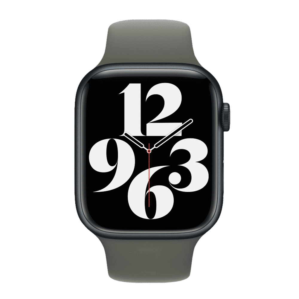 Apple Fluoroelastomer Sport Band for Apple (42mm / 44mm / 45mm / 49mm) (Durable & Strong, Olive)_2