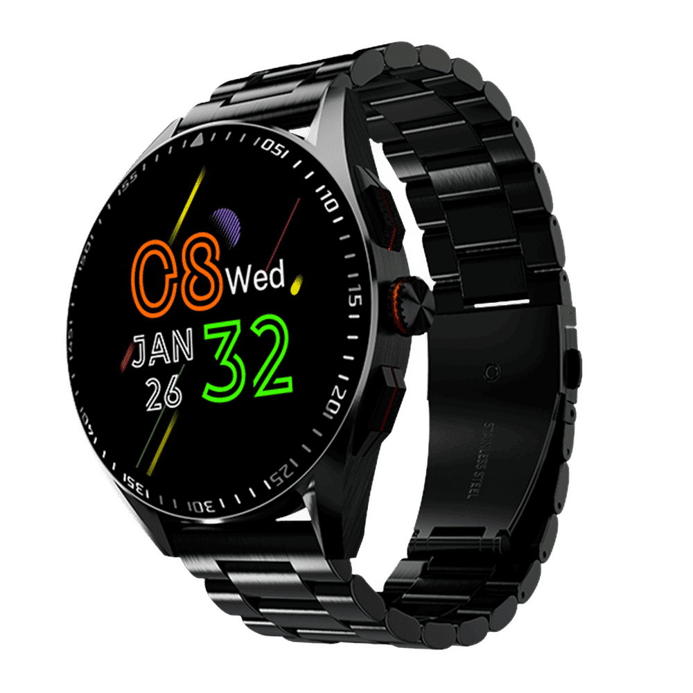 FIRE-BOLTT Invincible Plus Smartwatch with Bluetooth Calling (36.32mm AMOLED Display, IP67 Water Resistant, Black Strap)_4