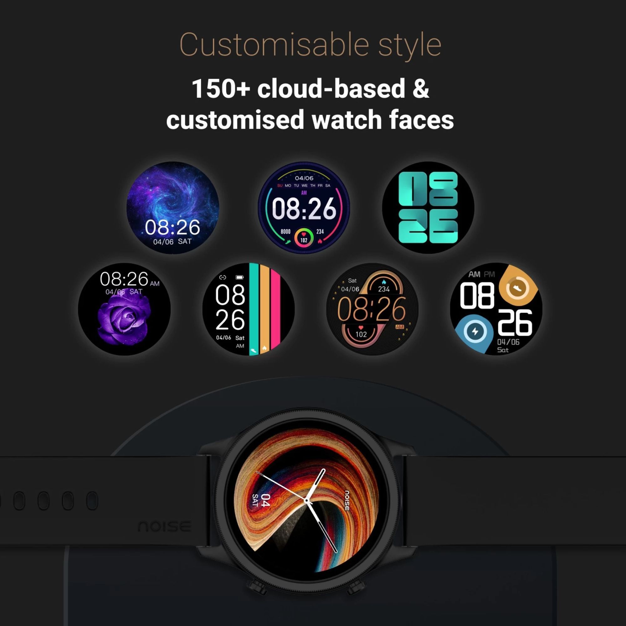 noise NoiseFit Evolve 3 Smartwatch with Bluetooth Calling (36.32mm AMOLED Display, IP68 Water Resistant, Carbon Black Strap) noise NoiseFit Evolve 3 Smartwatch with Bluetooth Calling (36.32mm AMOLED Display, IP68 Water Resistant, Carbon Black Strap)_6