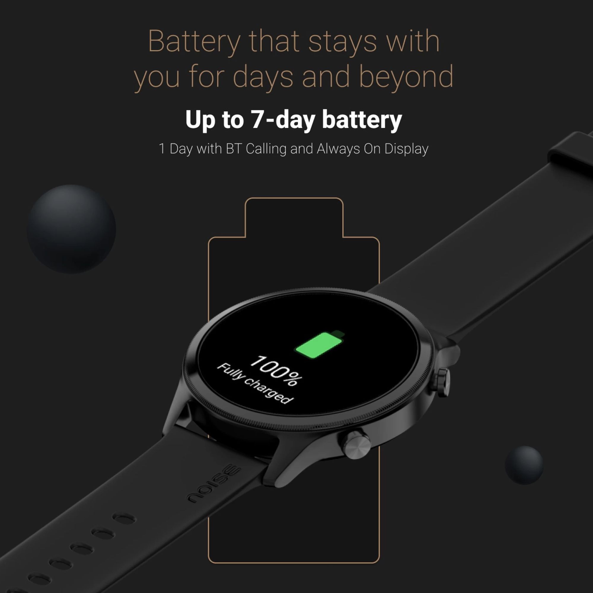 noise NoiseFit Evolve 3 Smartwatch with Bluetooth Calling (36.32mm AMOLED Display, IP68 Water Resistant, Carbon Black Strap) noise NoiseFit Evolve 3 Smartwatch with Bluetooth Calling (36.32mm AMOLED Display, IP68 Water Resistant, Carbon Black Strap)_8