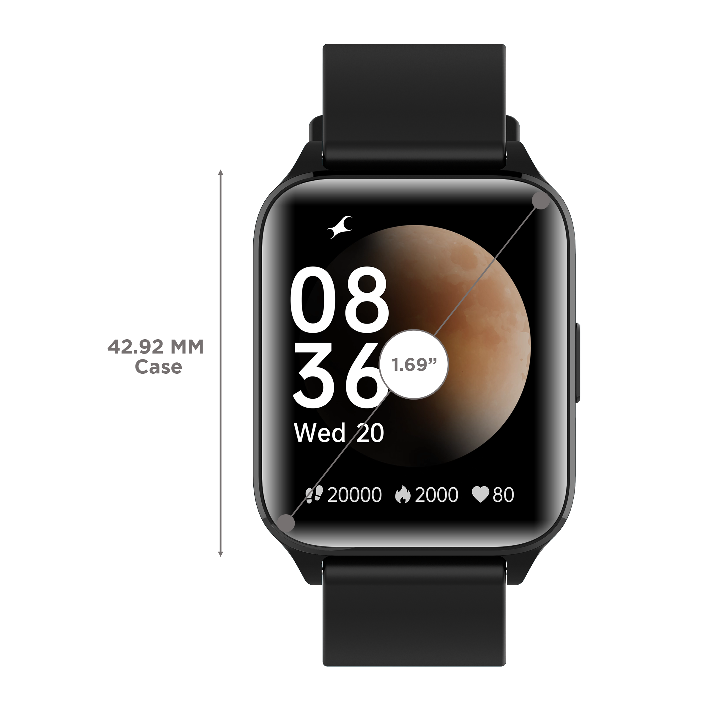 fastrack Reflex Volt Smartwatch with Activity Tracker (42.92mm UltraVU Display, IP68 Water Resistant, Black Strap) fastrack Reflex Volt Smartwatch with Activity Tracker (42.92mm UltraVU Display, IP68 Water Resistant, Black Strap)_3