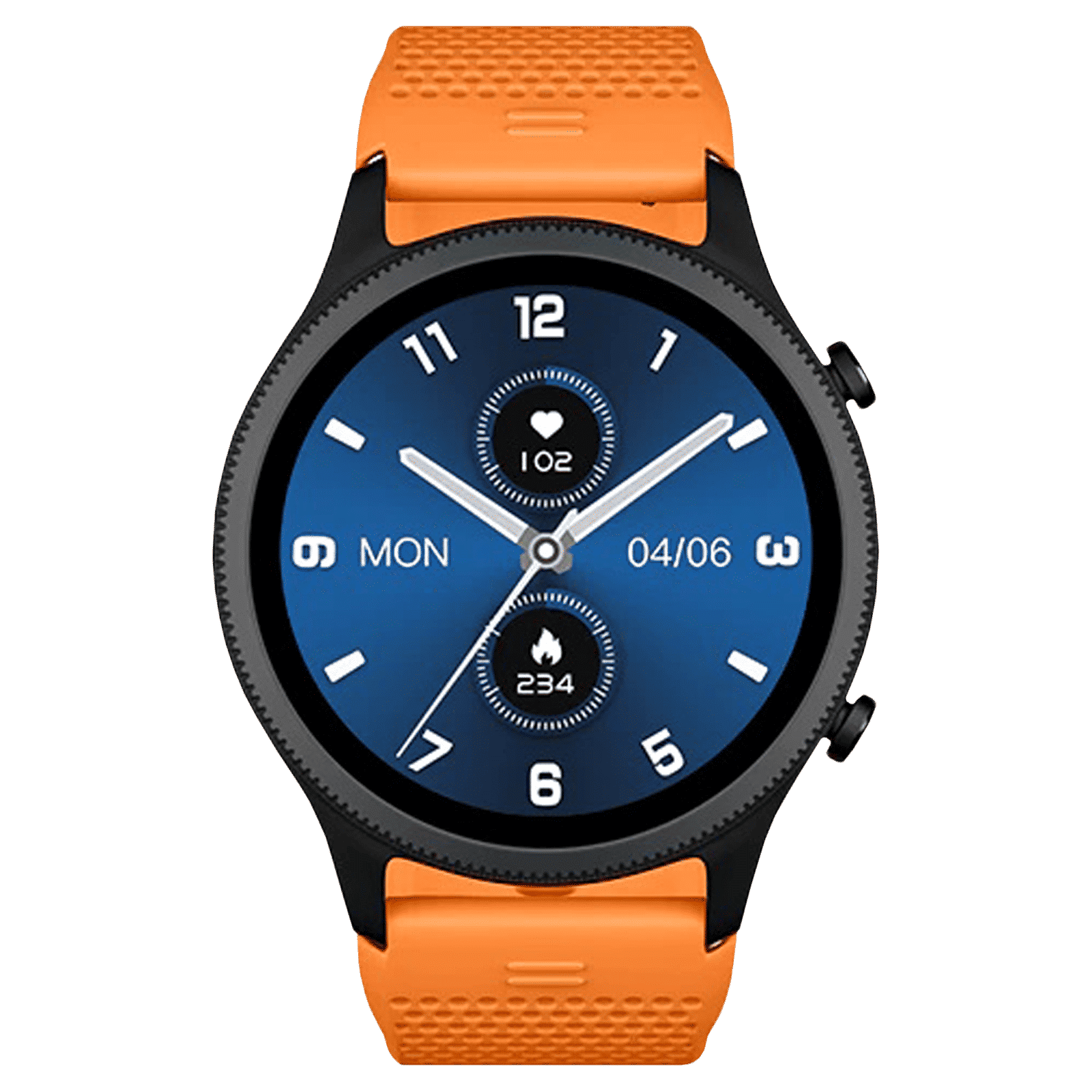noise NoiseFit Halo Smartwatch with Bluetooth Calling (36mm AMOLED Display, IP68 Water Resistant, Fiery Orange Strap)_1