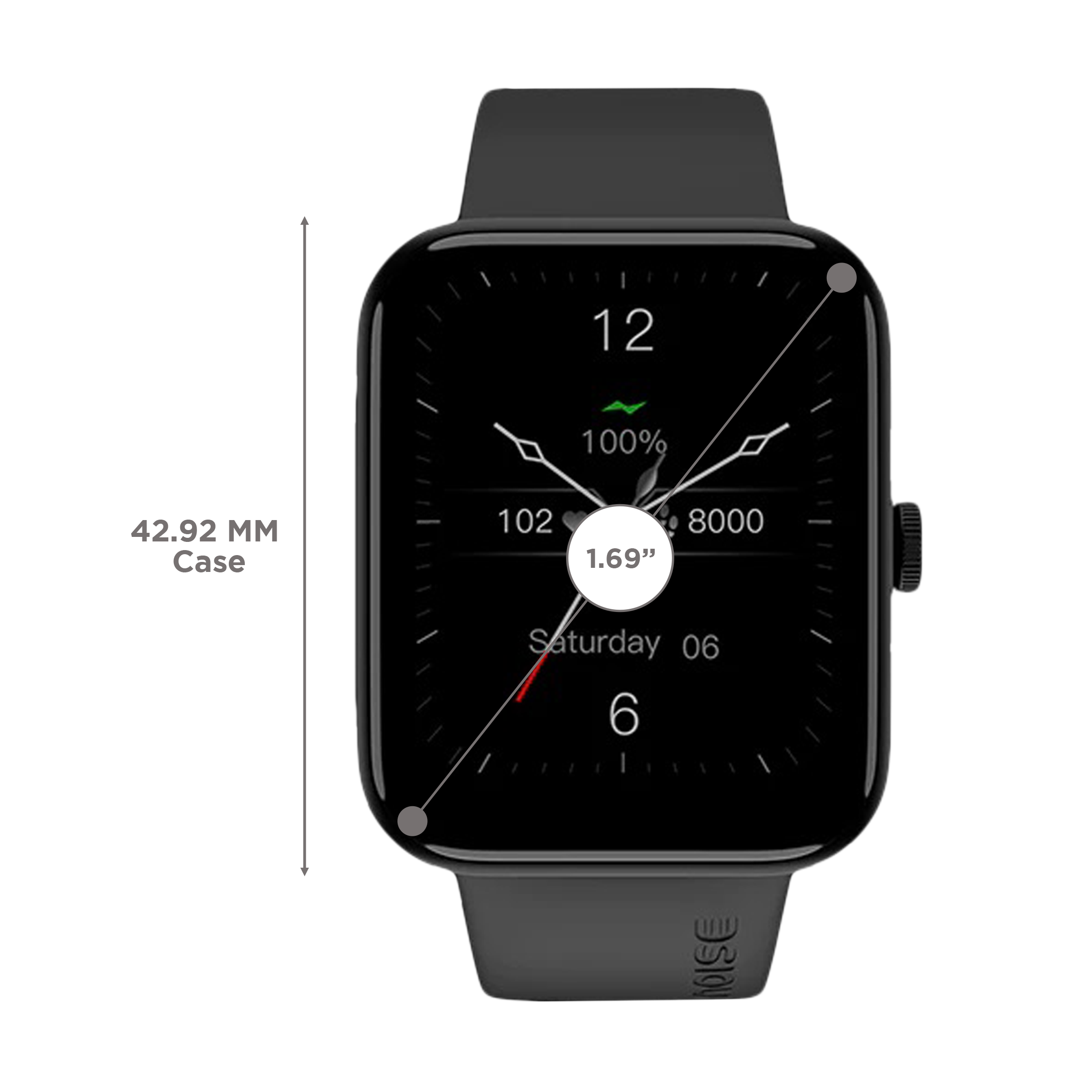 noise ColorFit Pulse Go Buzz Smartwatch with Bluetooth Calling (42.92mm LCD Display, IP68 Water Resistant, Jet Black Strap) noise ColorFit Pulse Go Buzz Smartwatch with Bluetooth Calling (42.92mm LCD Display, IP68 Water Resistant, Jet Black Strap)_3