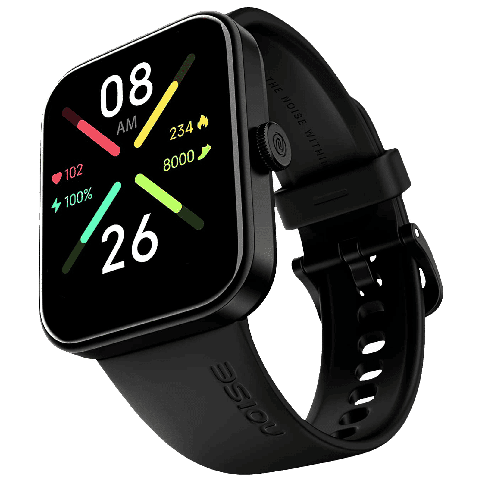 noise ColorFit Pulse Go Buzz Smartwatch with Bluetooth Calling (42.92mm LCD Display, IP68 Water Resistant, Jet Black Strap) noise ColorFit Pulse Go Buzz Smartwatch with Bluetooth Calling (42.92mm LCD Display, IP68 Water Resistant, Jet Black Strap)_4