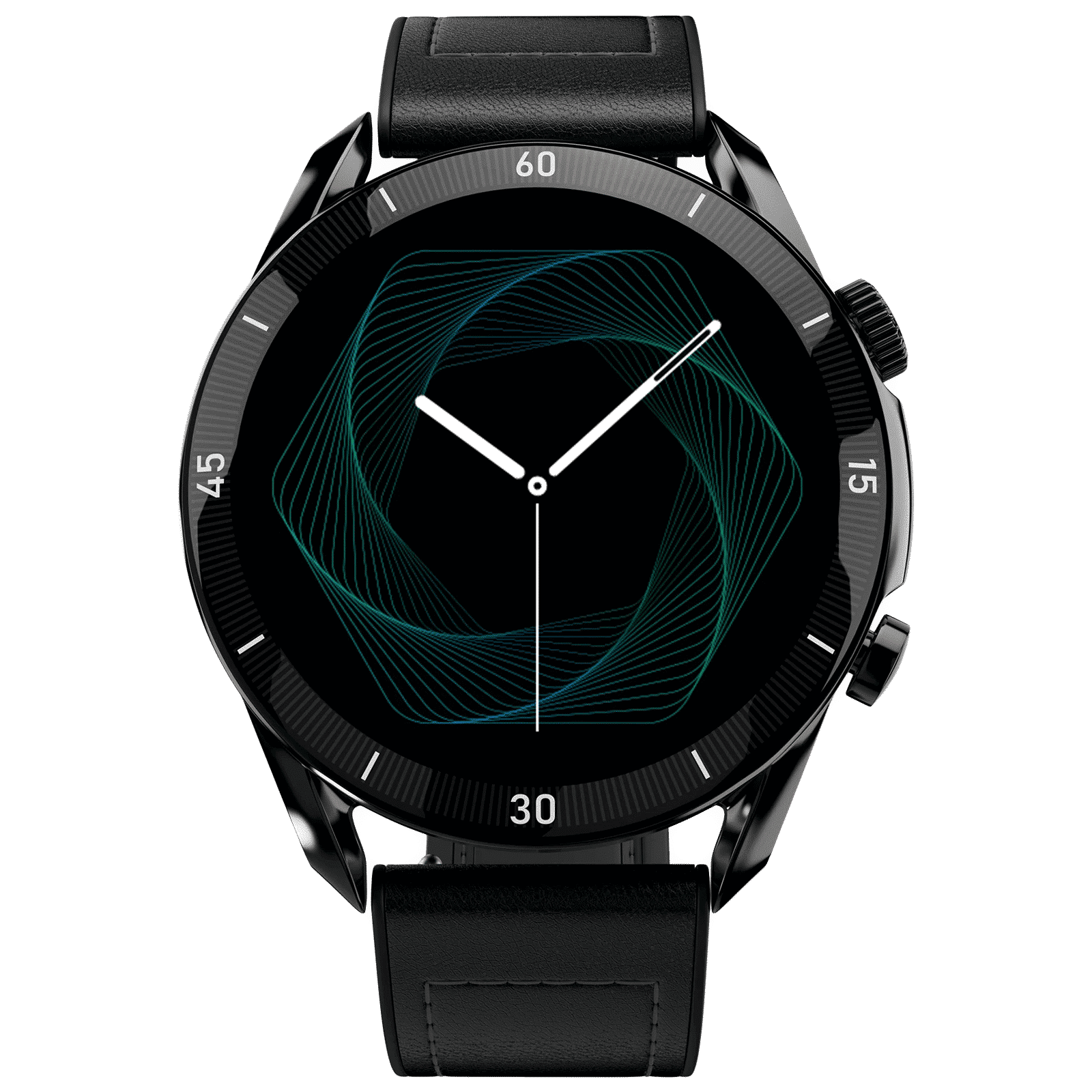 FIRE-BOLTT Legacy Smartwatch with Bluetooth Calling (36.32mm AMOLED Display, IP68 Water Resistant, Black Leather Strap)_1