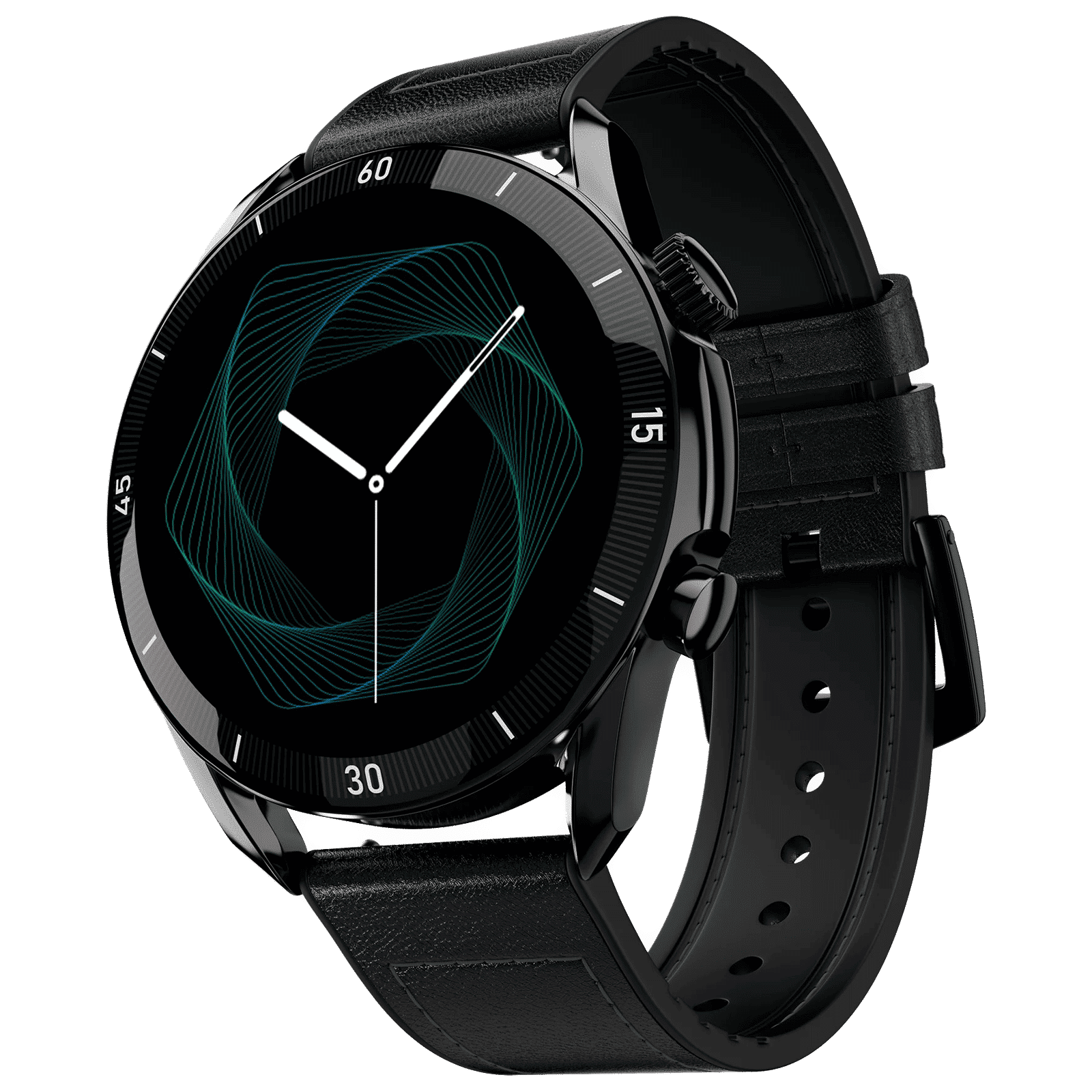 FIRE-BOLTT Legacy Smartwatch with Bluetooth Calling (36.32mm AMOLED Display, IP68 Water Resistant, Black Leather Strap)_4