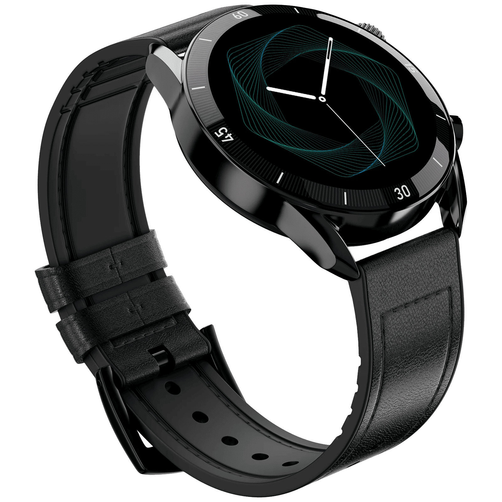 FIRE-BOLTT Legacy Smartwatch with Bluetooth Calling (36.32mm AMOLED Display, IP68 Water Resistant, Black Leather Strap)_5