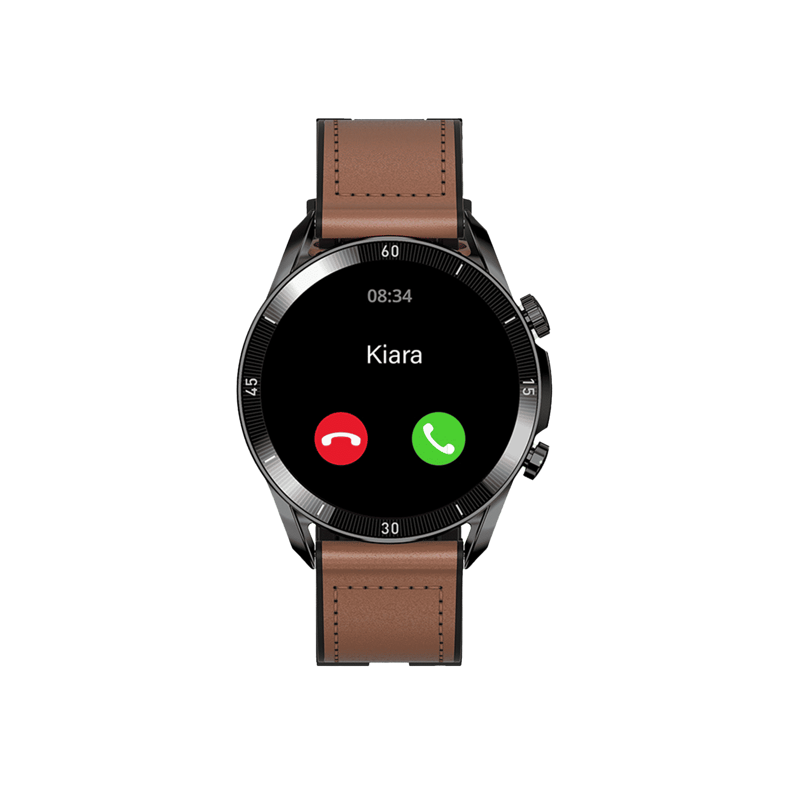 FIRE-BOLTT Legacy Smartwatch with Bluetooth Calling (35.6mm, IP68 Water Resistant, Brown Leather Strap) FIRE-BOLTT Legacy Smartwatch with Bluetooth Calling (35.6mm, IP68 Water Resistant, Brown Leather Strap)_1