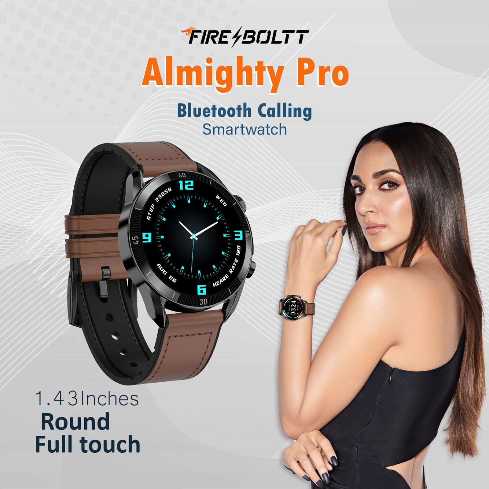 FIRE-BOLTT Legacy Smartwatch with Bluetooth Calling (35.6mm, IP68 Water Resistant, Brown Leather Strap) FIRE-BOLTT Legacy Smartwatch with Bluetooth Calling (35.6mm, IP68 Water Resistant, Brown Leather Strap)_7