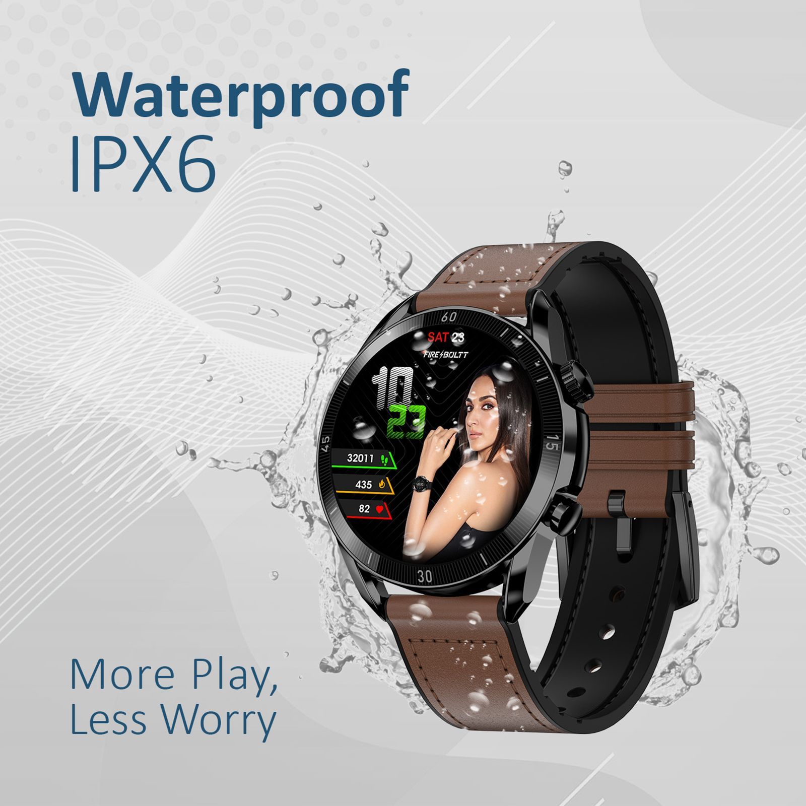 FIRE-BOLTT Legacy Smartwatch with Bluetooth Calling (35.6mm, IP68 Water Resistant, Brown Leather Strap) FIRE-BOLTT Legacy Smartwatch with Bluetooth Calling (35.6mm, IP68 Water Resistant, Brown Leather Strap)_9