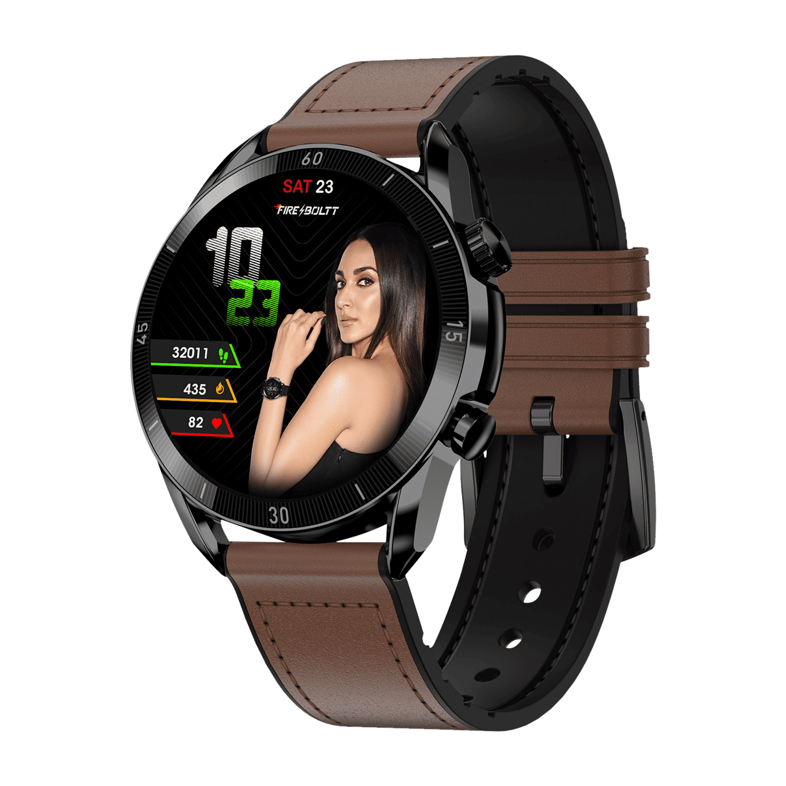 FIRE-BOLTT Legacy Smartwatch with Bluetooth Calling (35.6mm, IP68 Water Resistant, Brown Leather Strap) FIRE-BOLTT Legacy Smartwatch with Bluetooth Calling (35.6mm, IP68 Water Resistant, Brown Leather Strap)_4
