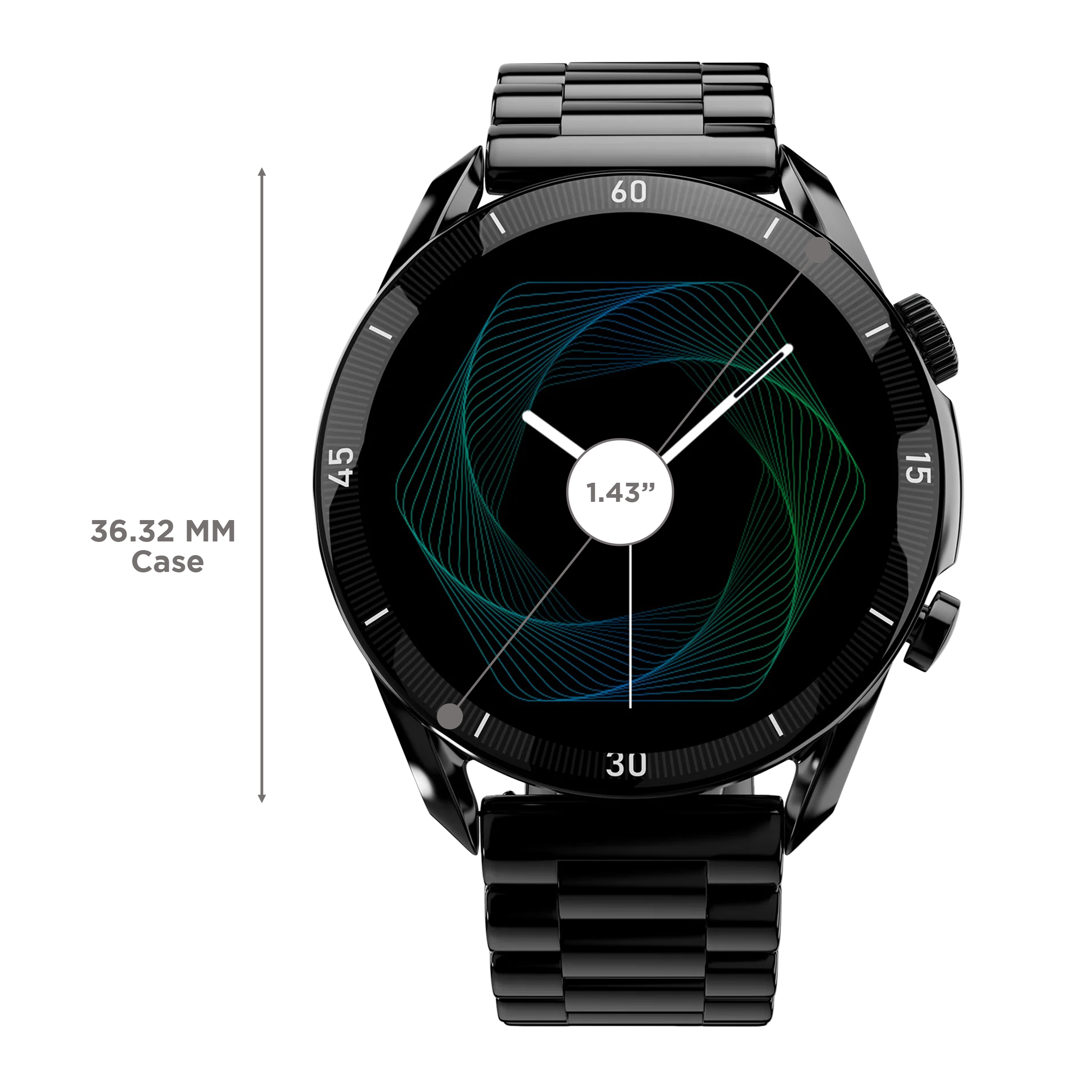 FIRE-BOLTT Legacy Smartwatch with Bluetooth Calling (36.32mm AMOLED Display, IP68 Water Resistant, Black Strap)_3