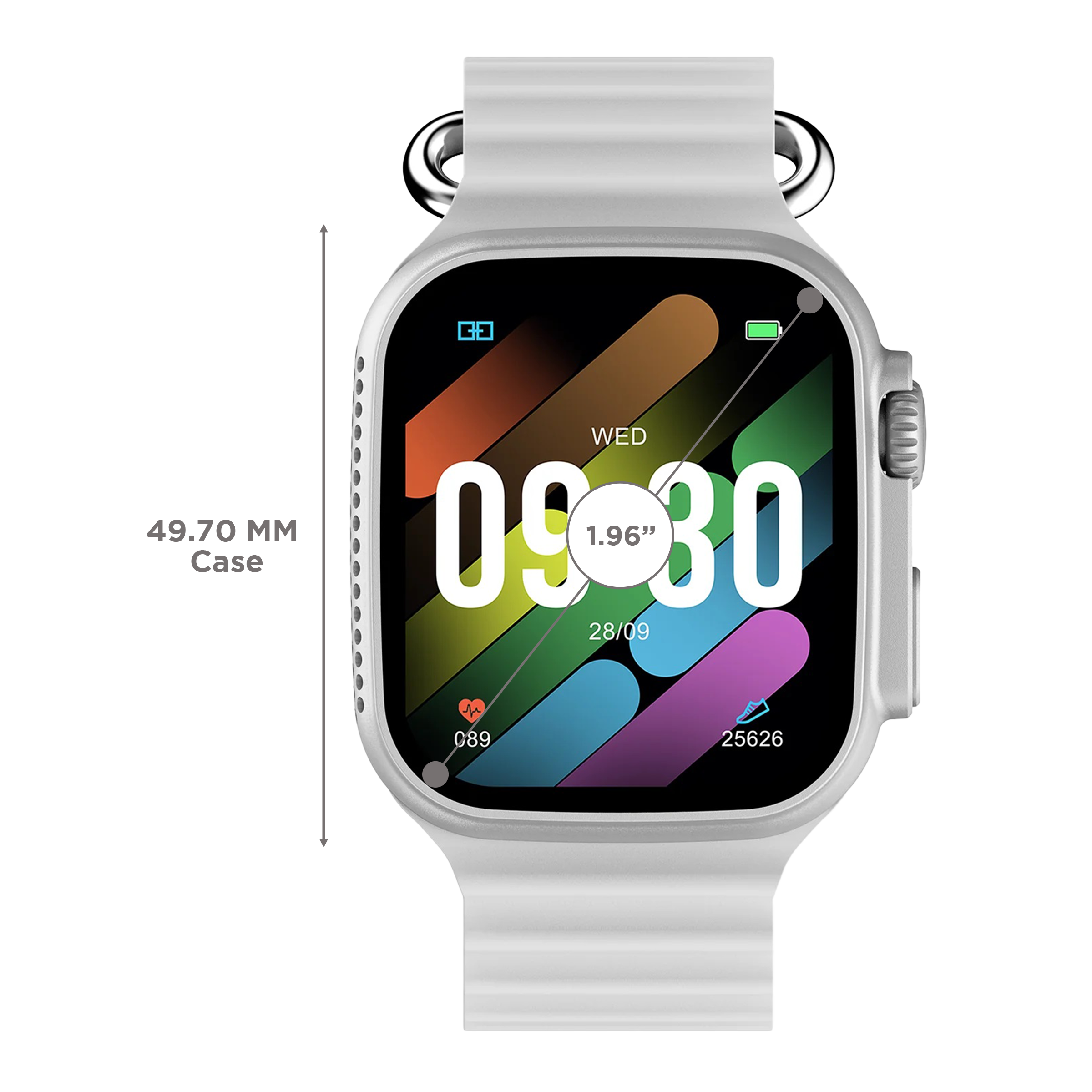 FIRE-BOLTT Warrior Smartwatch with Bluetooth Calling (49.7mm TFT HD Display, IP67 Water Resistant, Grey Strap) FIRE-BOLTT Warrior Smartwatch with Bluetooth Calling (49.7mm TFT HD Display, IP67 Water Resistant, Grey Strap)_3