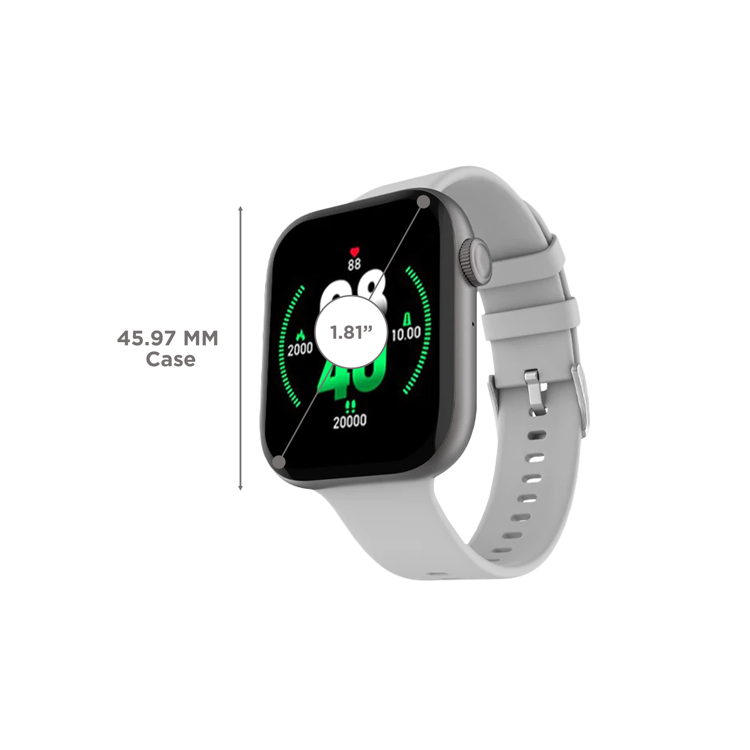 FIRE-BOLTT Fighter Smartwatch with Bluetooth Calling (1.81 Inch HD Display, Grey Strap) FIRE-BOLTT Fighter Smartwatch with Bluetooth Calling (1.81 Inch HD Display, Grey Strap)_3