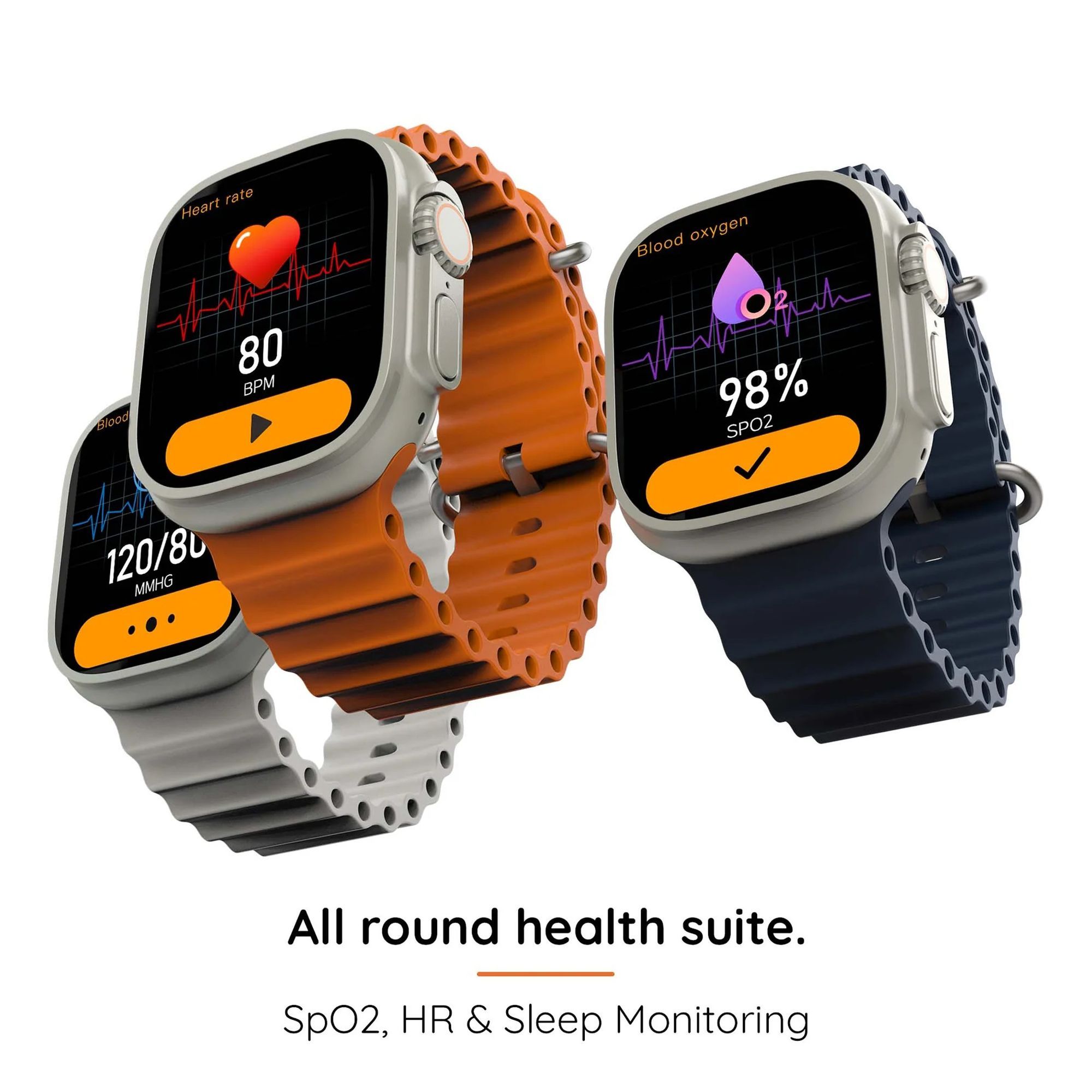 pebble Cosmos Engage Smartwatch with Bluetooth Calling (49.5mm IPS Display, IP67 Water Resistant, Salamander Orange Strap)_5