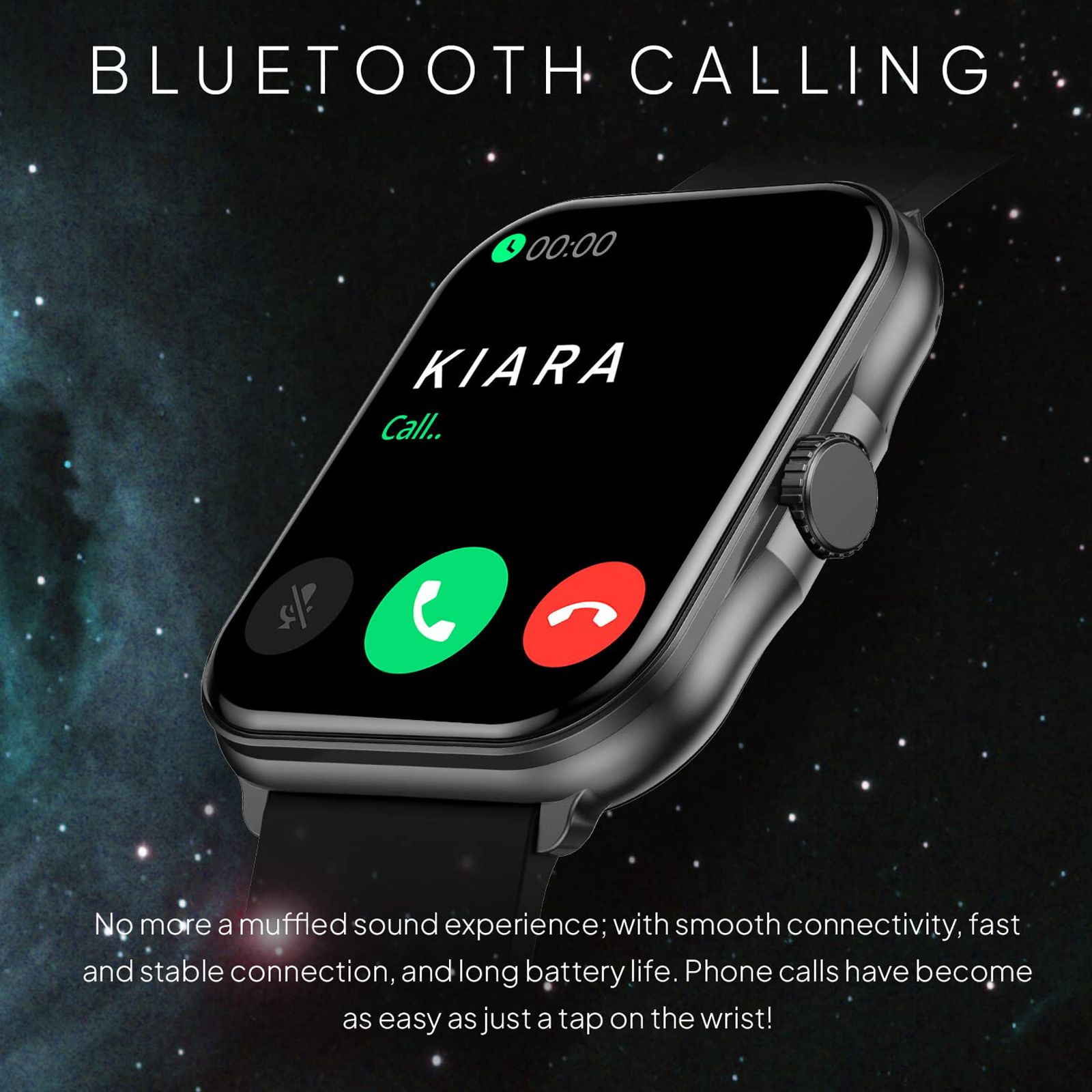 FIRE-BOLTT Eterno Smartwatch with Bluetooth Calling (50.55mm LED Display, IP68 Water Resistant, Black Strap)_11