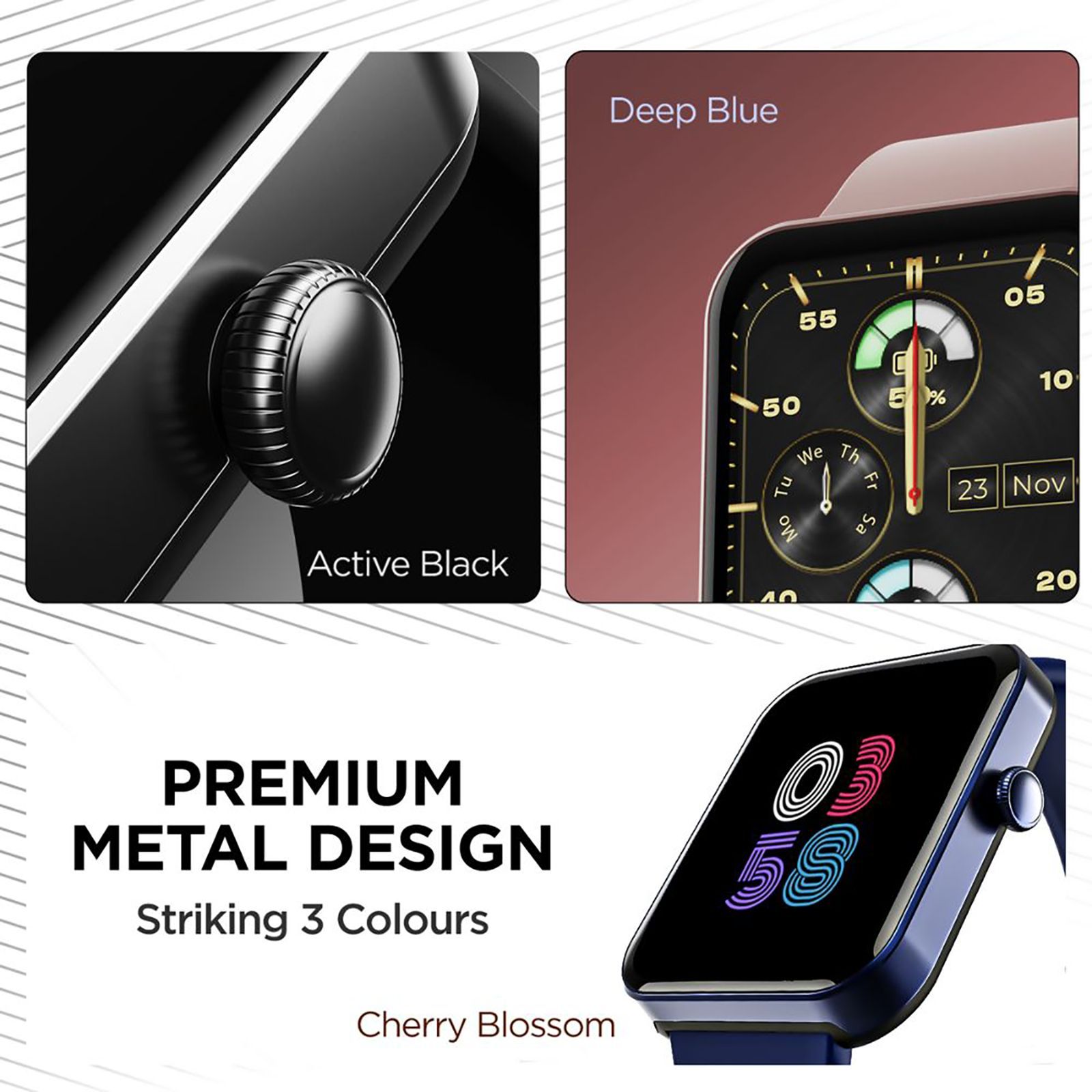 boAt Wave Stride Voice Smartwatch with Bluetooth Calling (46.4mm HD Display, IP68 Water Resistant, Cherry Blossom Strap)_10