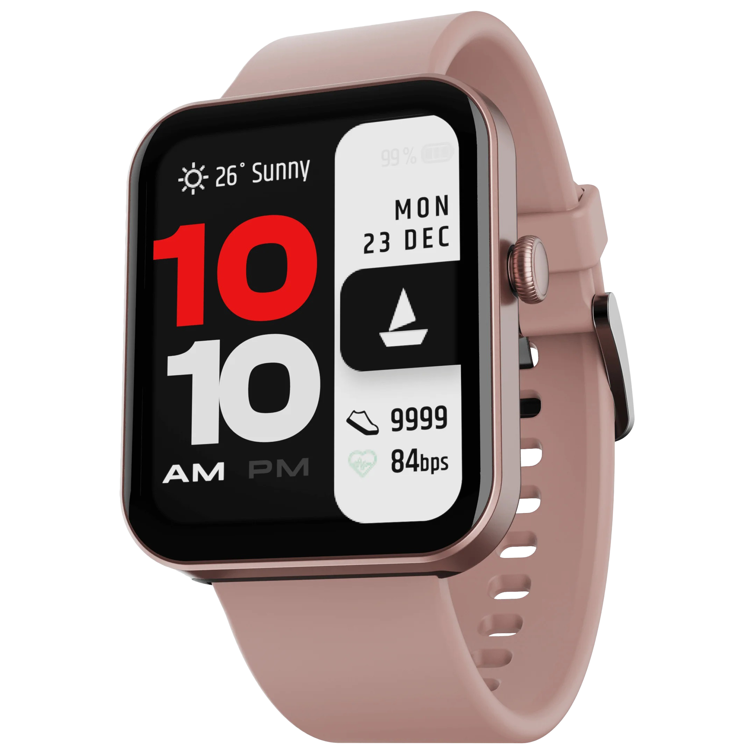 boAt Wave Stride Voice Smartwatch with Bluetooth Calling (46.4mm HD Display, IP68 Water Resistant, Cherry Blossom Strap)_4