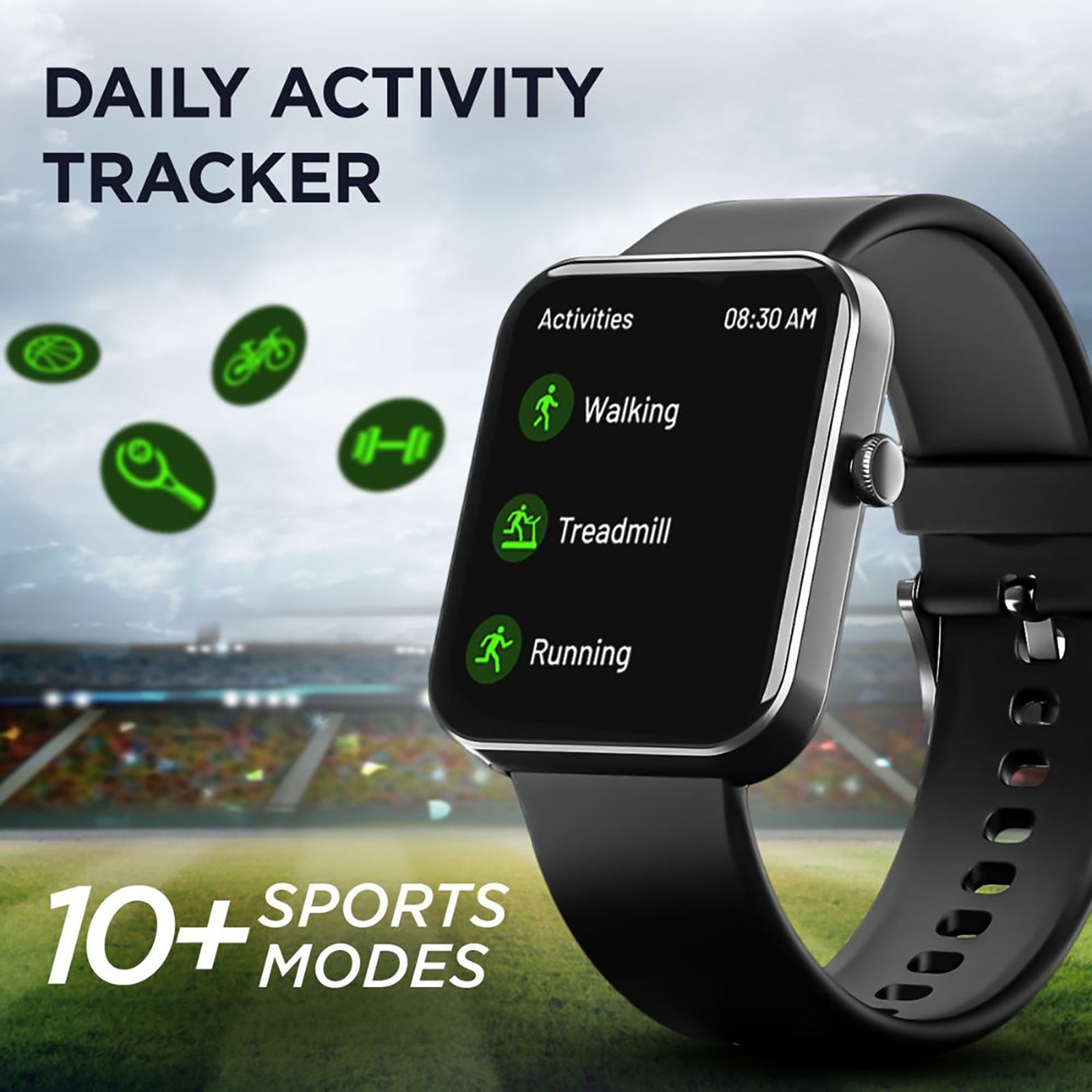 boAt Wave Stride Voice Smartwatch with Bluetooth Calling (46.4mm HD Display, IP68 Water Resistant, Active Black Strap) boAt Wave Stride Voice Smartwatch with Bluetooth Calling (46.4mm HD Display, IP68 Water Resistant, Active Black Strap)_6