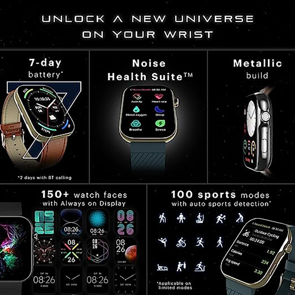 noise ColorFit Ultra 3 Smartwatch with Bluetooth Calling (49mm AMOLED Display, IP68 Water Resistant, Classic Dark Brown Strap)_7