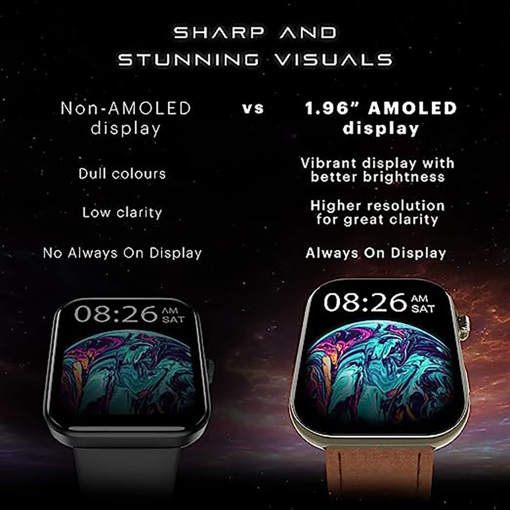 noise ColorFit Ultra 3 Smartwatch with Bluetooth Calling (49mm AMOLED Display, IP68 Water Resistant, Classic Dark Brown Strap)_11