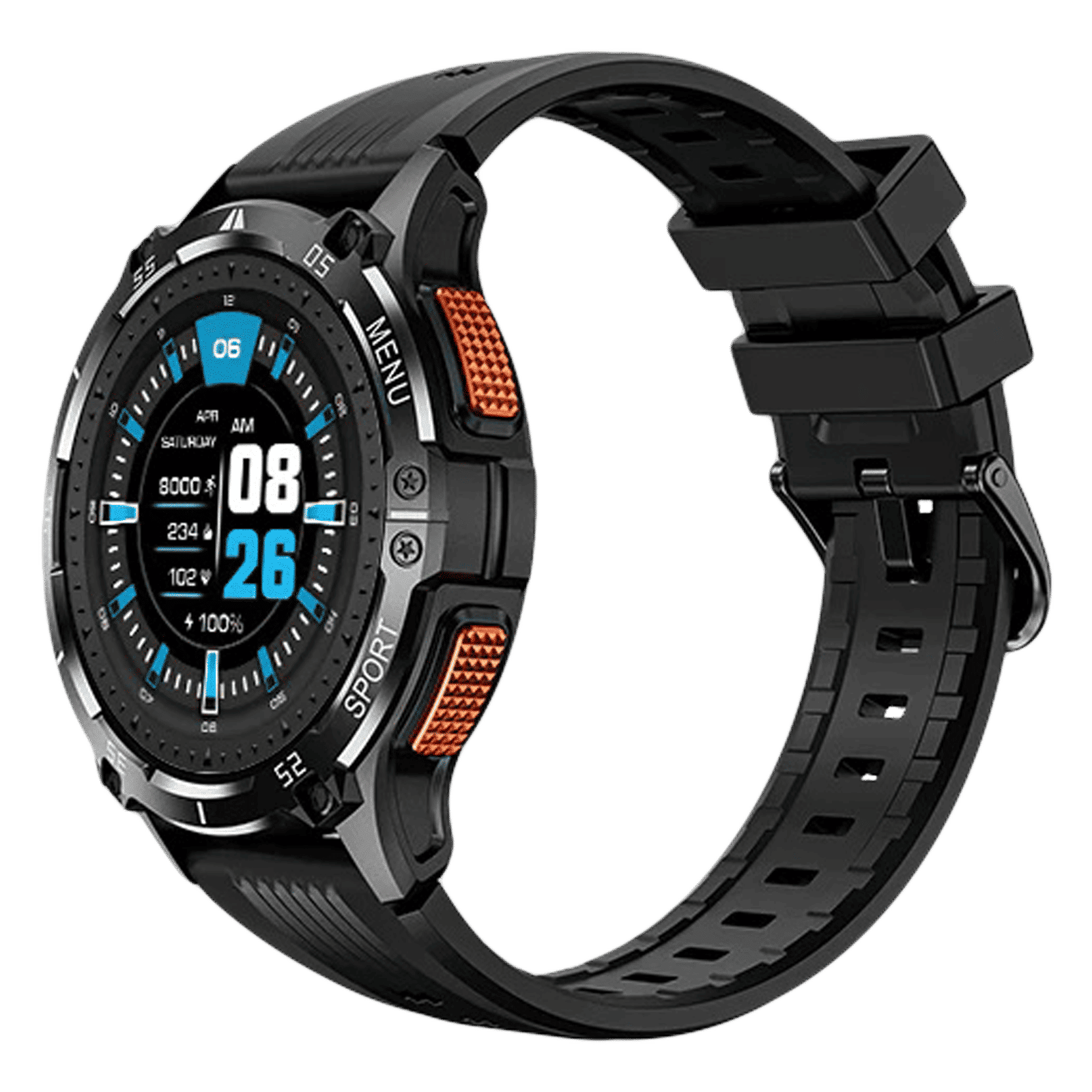 noise NoiseFit Force Plus Smartwatch with Bluetooth Calling (37.08mm AMOLED Display, IP67 Water Resistant, Jet Black Strap) noise NoiseFit Force Plus Smartwatch with Bluetooth Calling (37.08mm AMOLED Display, IP67 Water Resistant, Jet Black Strap)_4