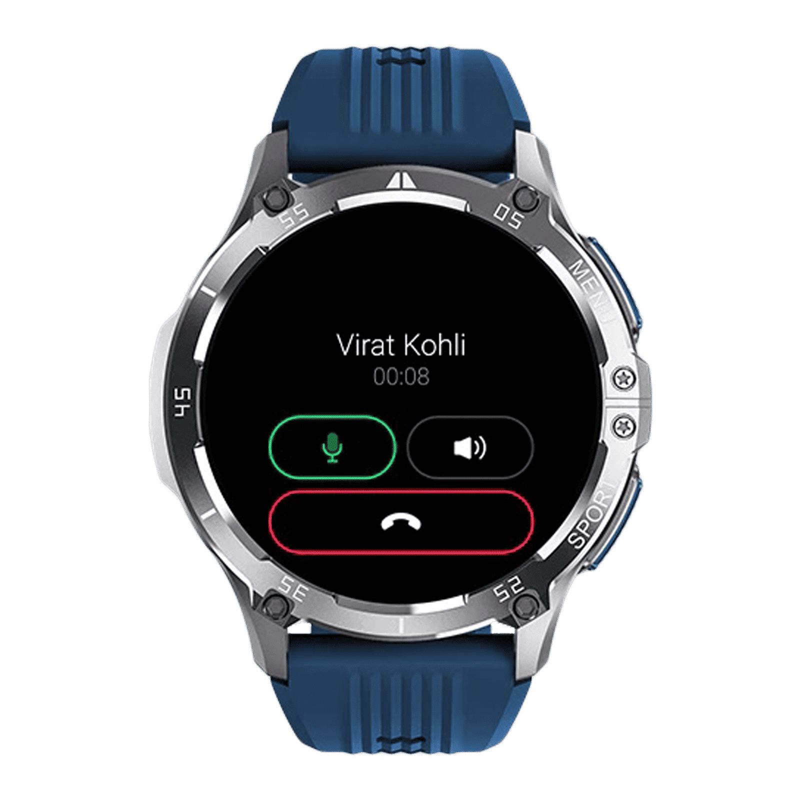 noise NoiseFit Force Plus Smartwatch with Bluetooth Calling (37.08mm AMOLED Display, IP67 Water Resistant, Teal Blue Strap)_1