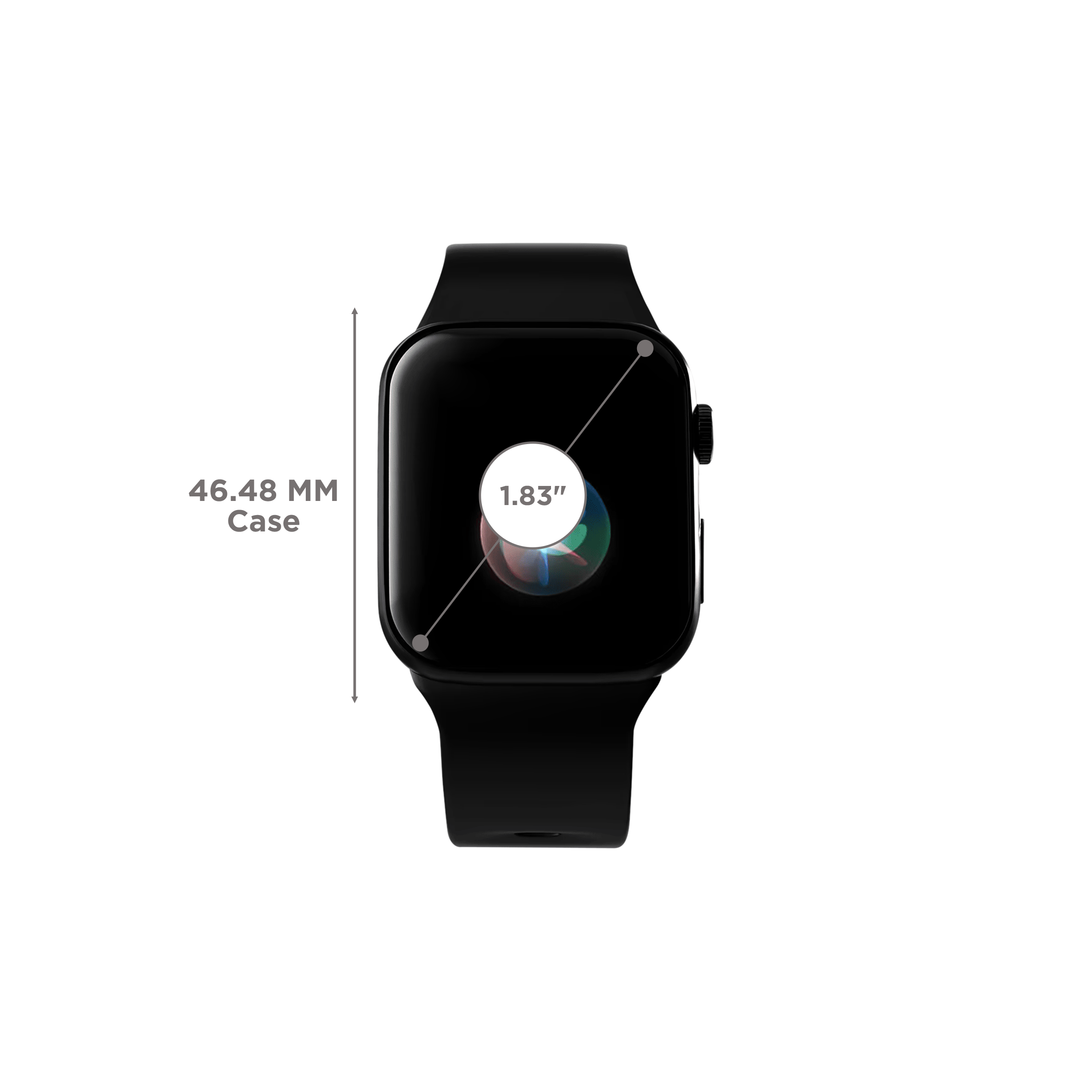 HAMMER Pulse Ace 2.0 Smartwatch with Bluetooth Calling (46.48mm Display, IP67 Water Resistant, Black Strap)_3