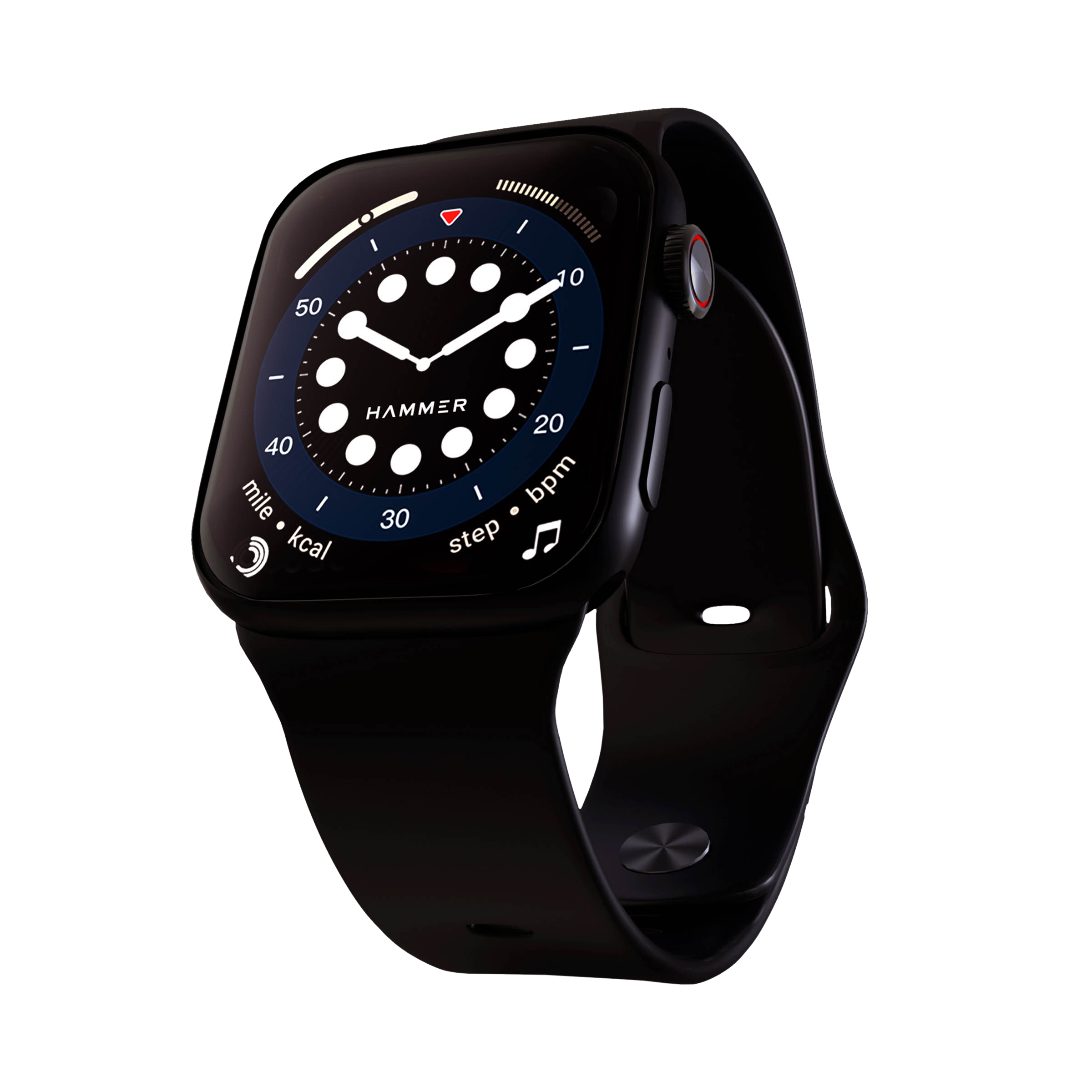 HAMMER Pulse Ace 2.0 Smartwatch with Bluetooth Calling (46.48mm Display, IP67 Water Resistant, Black Strap)_4