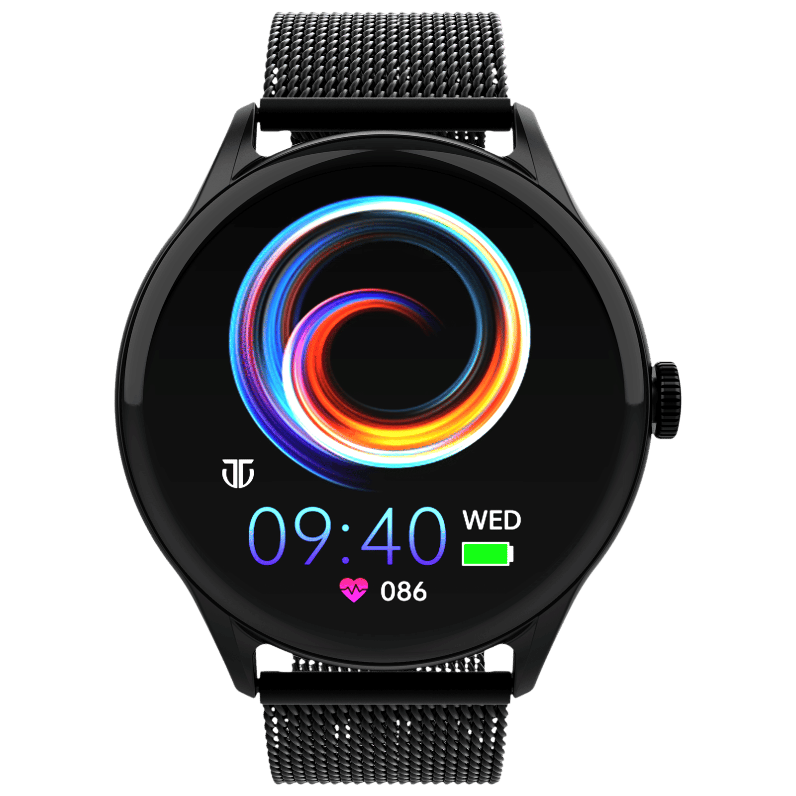 TITAN Evoke Smartwatch with Bluetooth Calling (36.32mm AMOLED Display, IP68 Water Resistant, Black Strap)_1