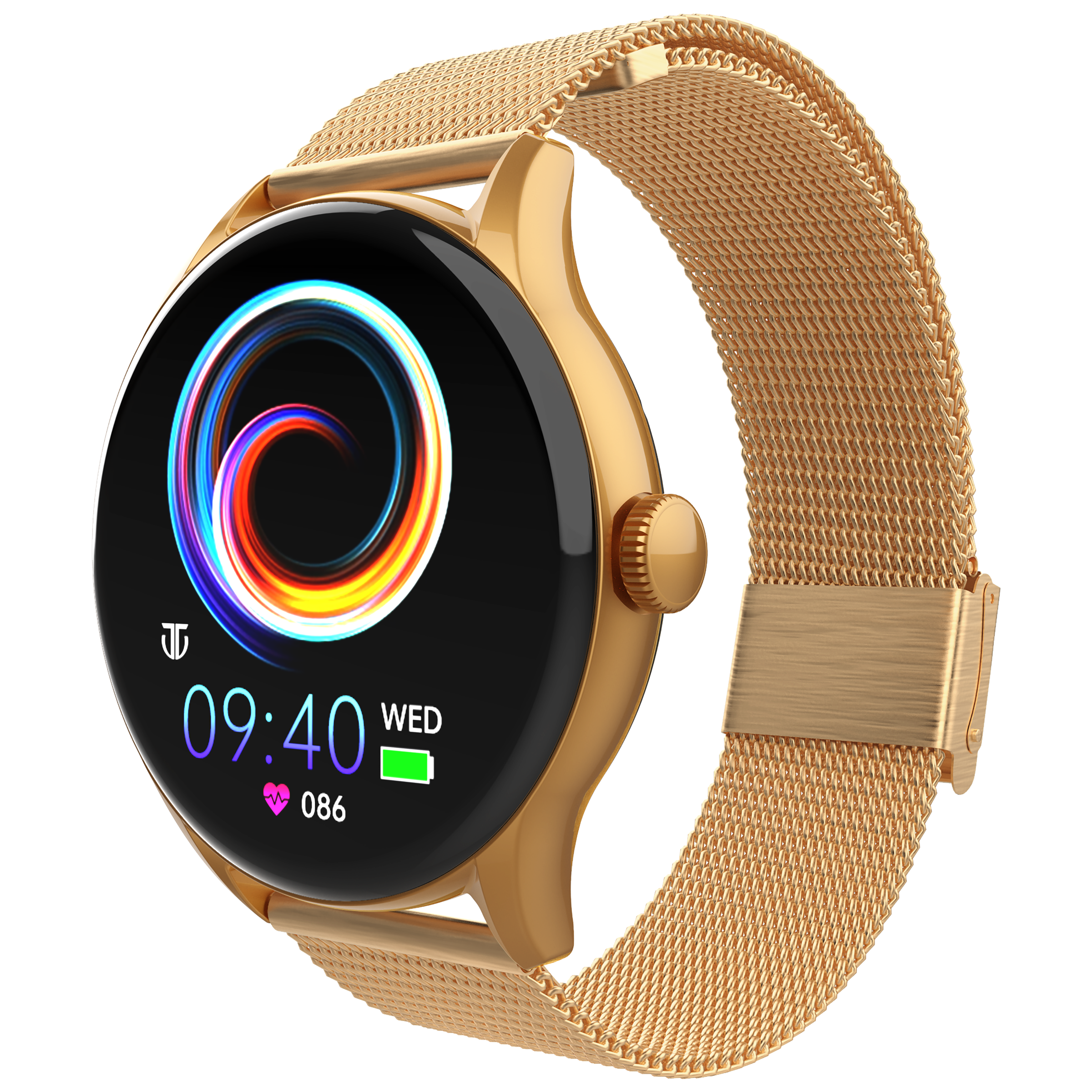 TITAN Evoke Smartwatch with Bluetooth Calling (36.32mm AMOLED Display, IP68 Water Resistant, Rose Gold Strap)_4
