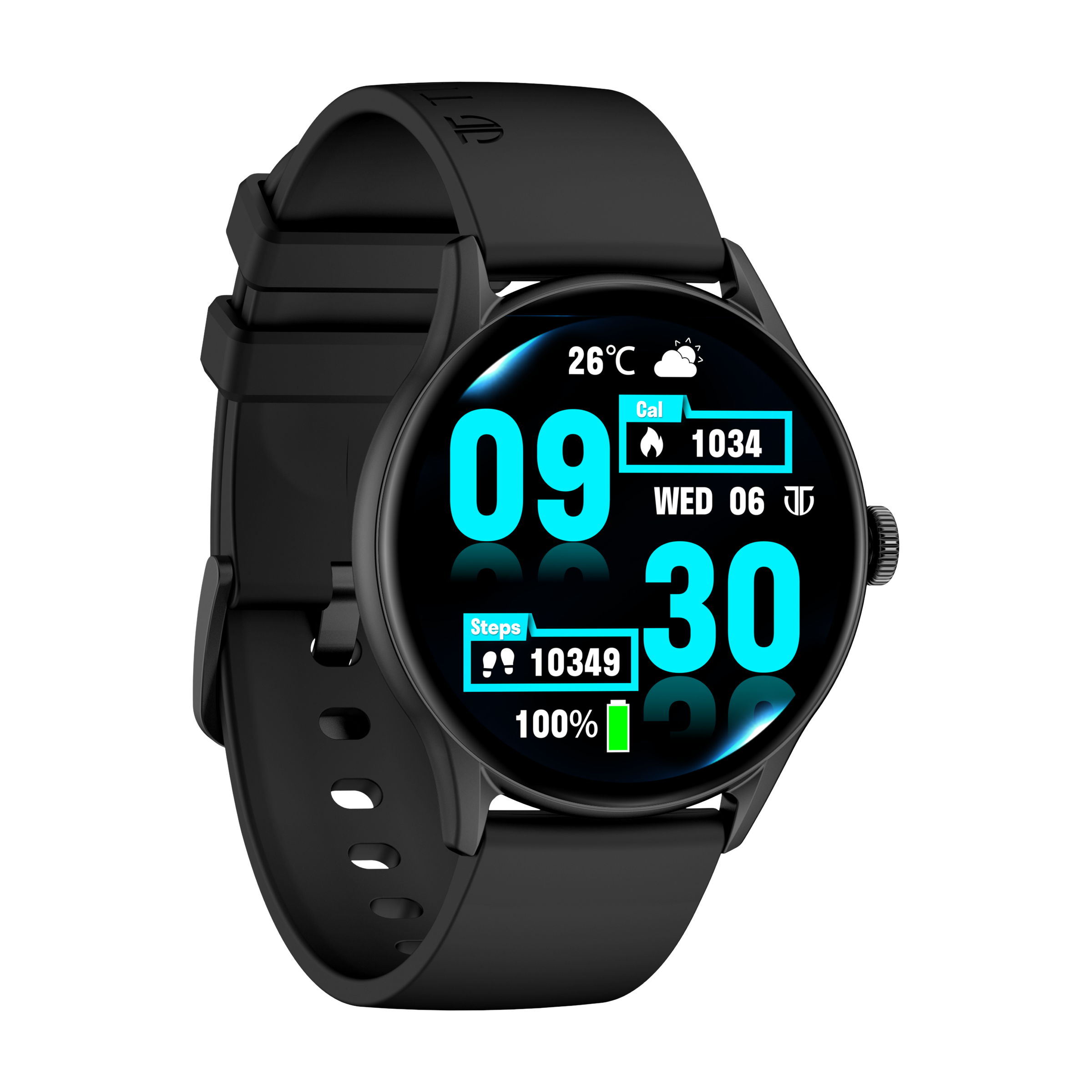 TITAN Evoke Smartwatch with Bluetooth Calling (36.32mm AMOLED Display, IP68 Water Resistant, Black Strap)_6