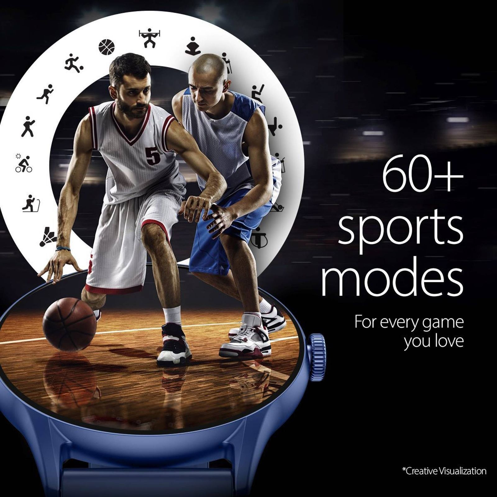 TITAN Evoke Smartwatch with Bluetooth Calling (36.32mm AMOLED Display, IP68 Water Resistant, Blue Strap)_12