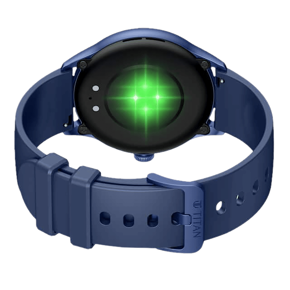 TITAN Evoke Smartwatch with Bluetooth Calling (36.32mm AMOLED Display, IP68 Water Resistant, Blue Strap)_15