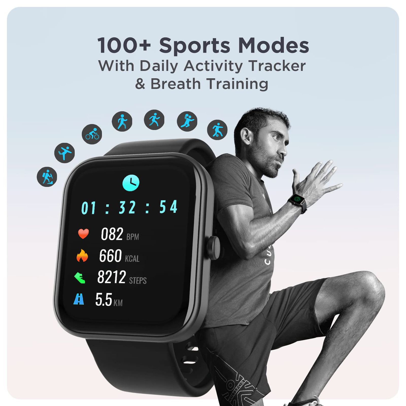 boAt Wave Electra Smartwatch with Bluetooth Calling (46mm HD Curved Display, IP68 Water Resistant, Charcoal Black Strap)_9