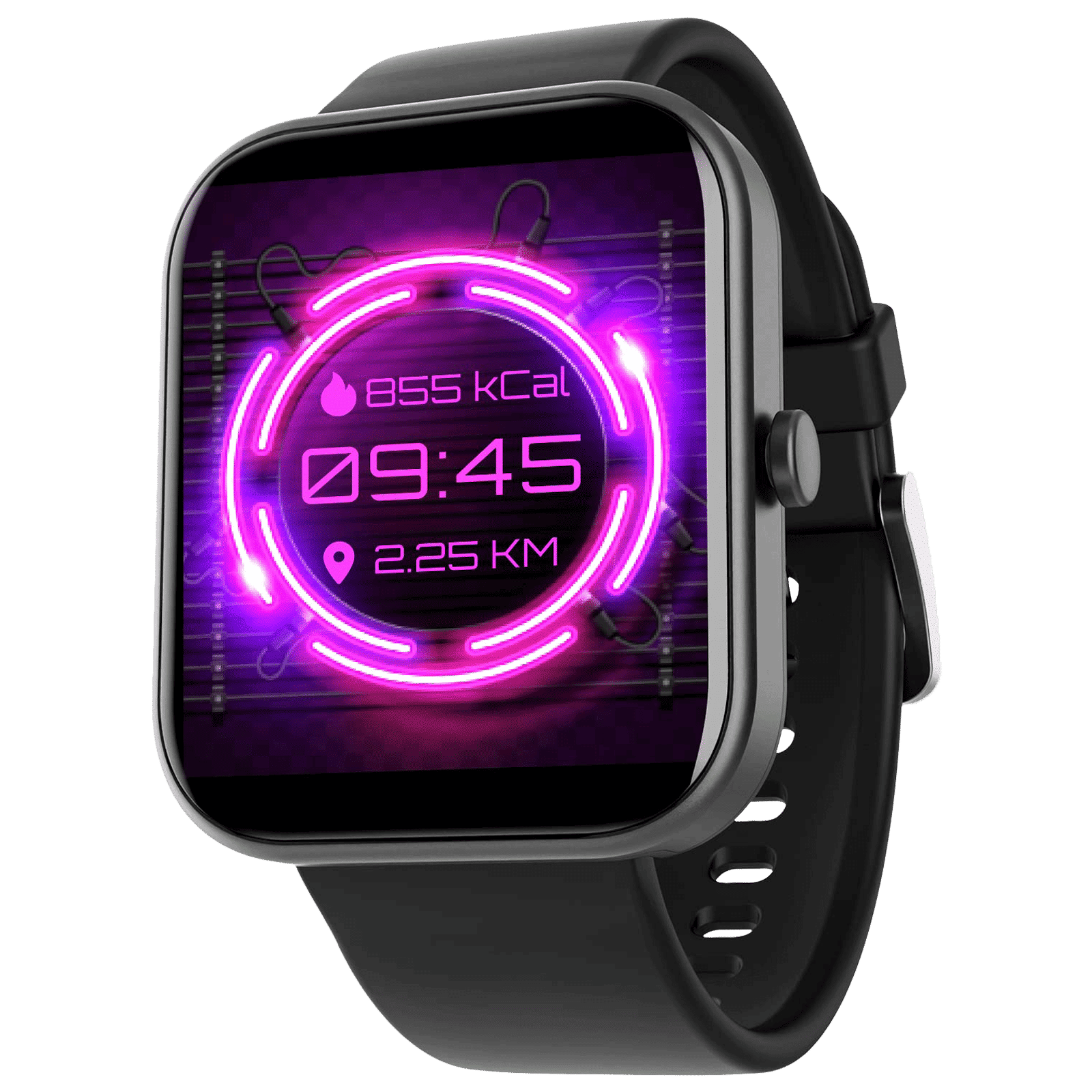 boAt Wave Electra Smartwatch with Bluetooth Calling (46mm HD Curved Display, IP68 Water Resistant, Charcoal Black Strap)_1