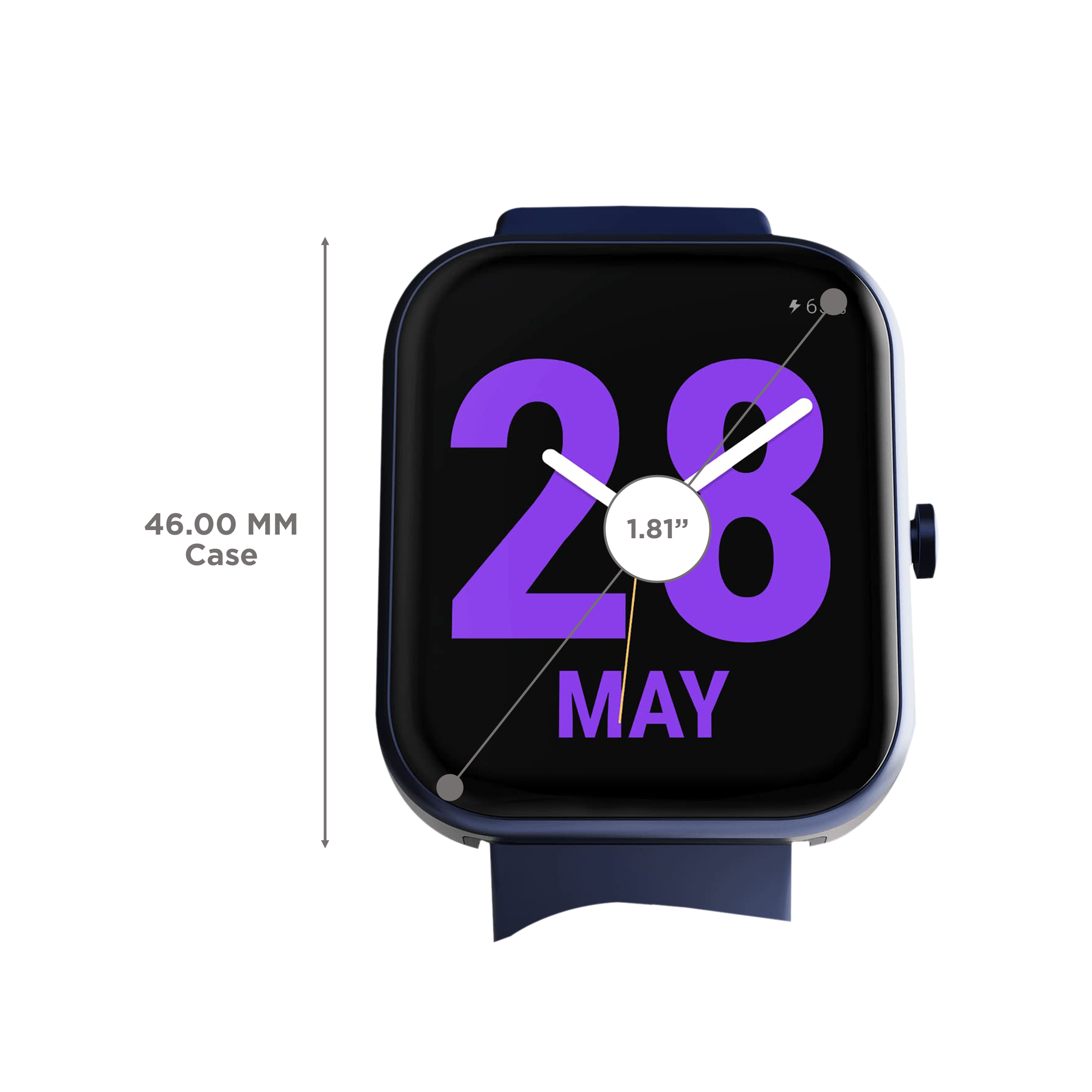 boAt Wave Electra Smartwatch with Bluetooth Calling (46mm HD Curved Display, IP68 Water Resistant, Deep Blue Strap) boAt Wave Electra Smartwatch with Bluetooth Calling (46mm HD Curved Display, IP68 Water Resistant, Deep Blue Strap)_3