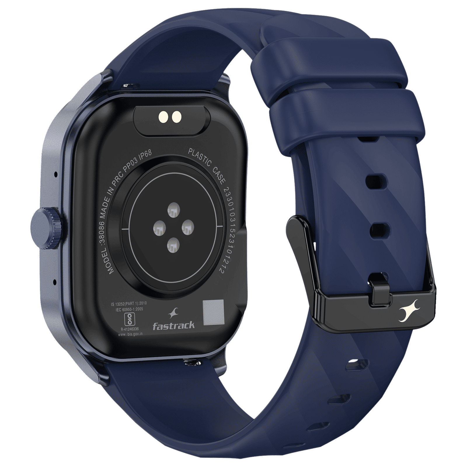 Fastrack Reflex Play Plus Power Smartwatch with Bluetooth Calling (49.78mm Super AMOLED Display, IP68 Water Resistant, Blue Strap)_4