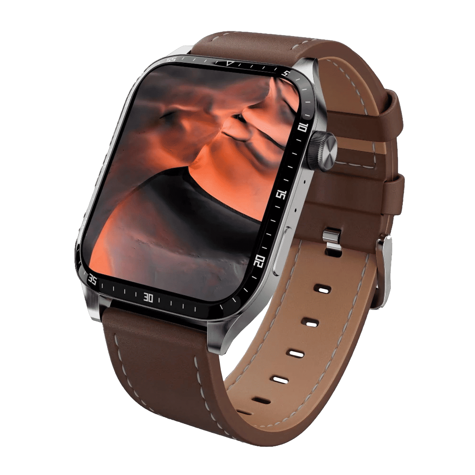 FIRE-BOLTT Atlas Smartwatch with Bluetooth Calling (49.5mm TFT HD Display, IP68 Water Resistant, Brown Strap)_9